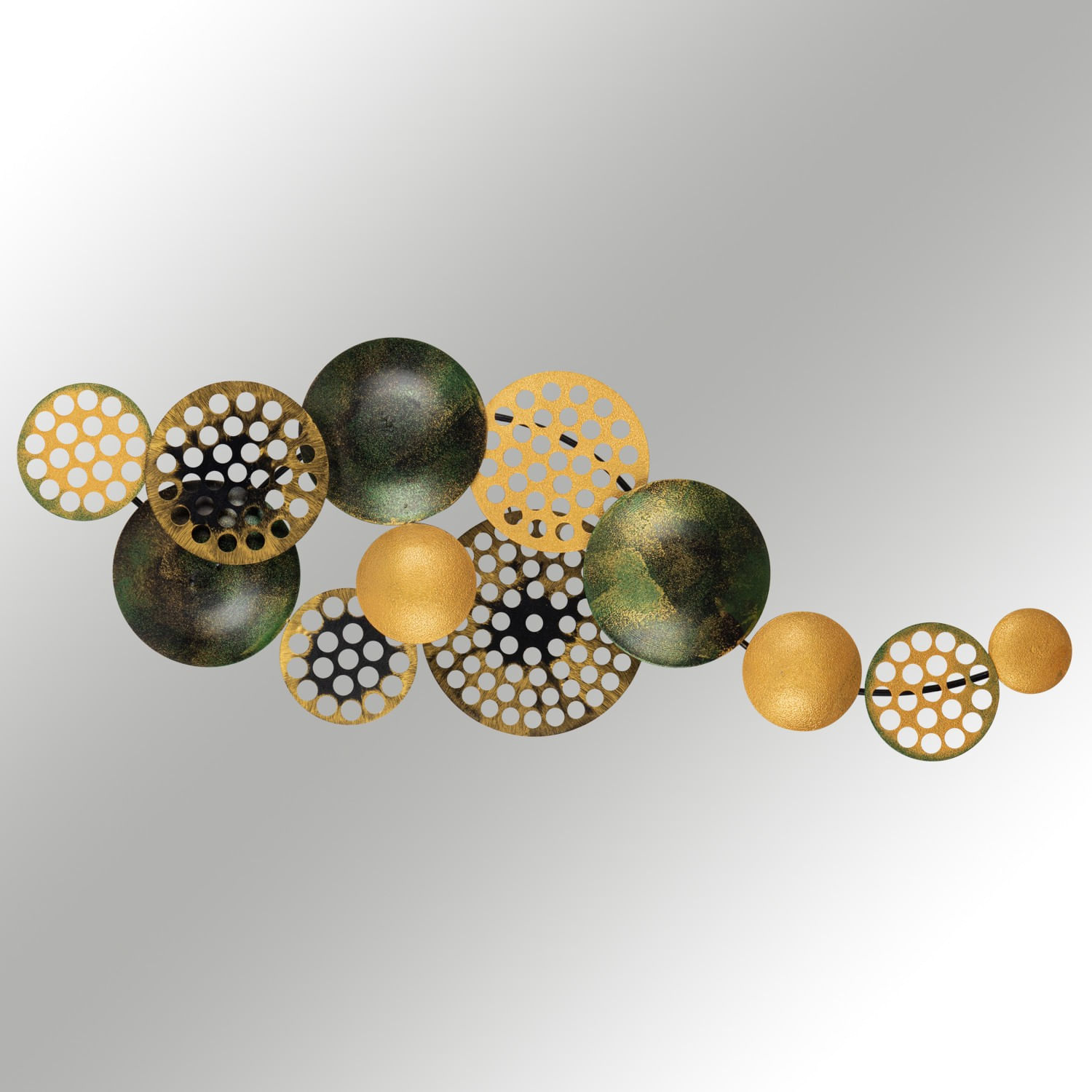 Accesoriu decorativ de perete, Wallxpert, metal, multicolor, 90x8x42 cm, 279ENZ1836
