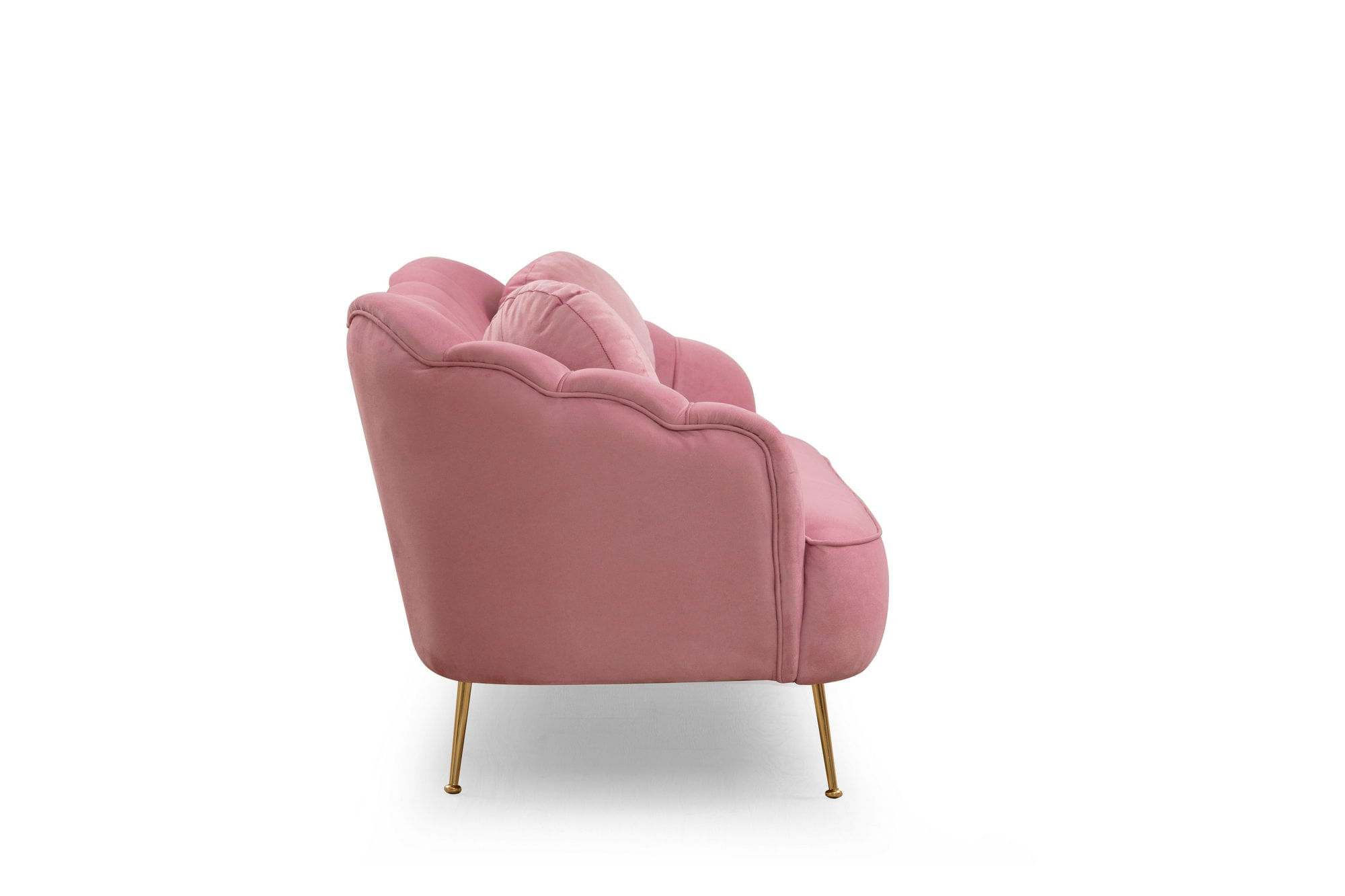 Canapea 3 locuri, Hanah Home, lemn fag si pal, dusty rose, 215x90x80 cm — imaginea 6