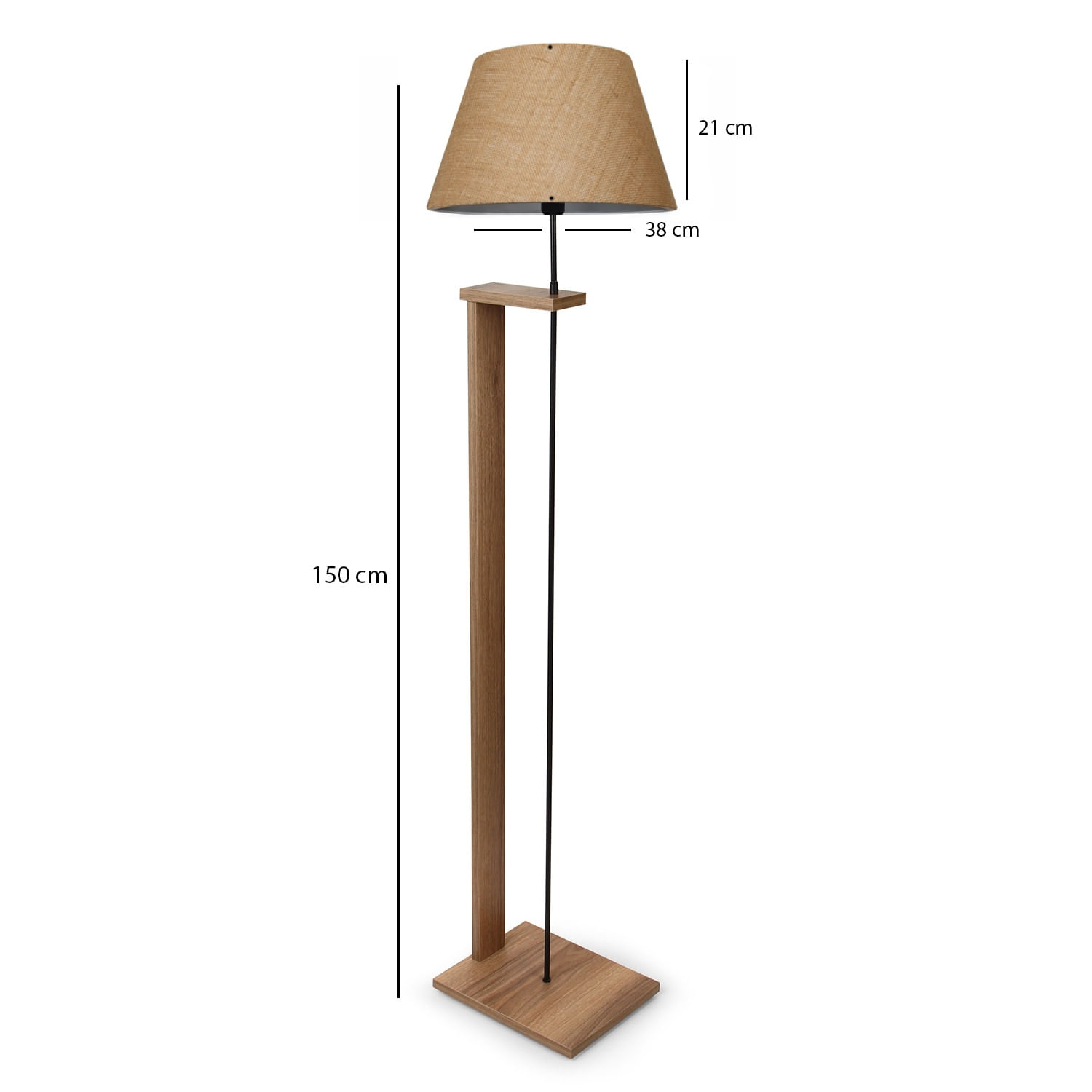 Lampadar, Opviq, lemn, crem, 150 cm, 780SGN2605