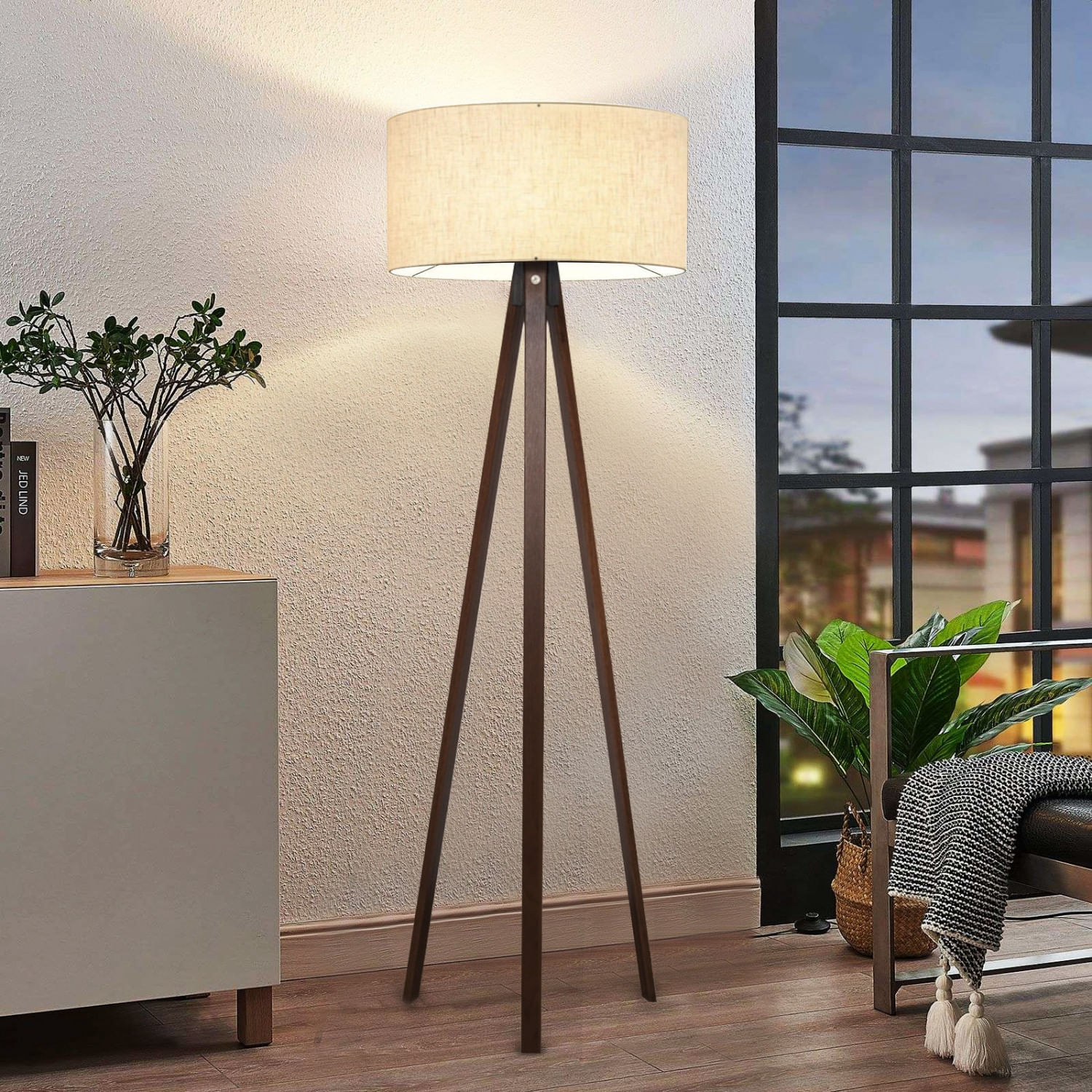 Lampadar, Opviq, lemn, bej, 140 cm, 780SGN2603