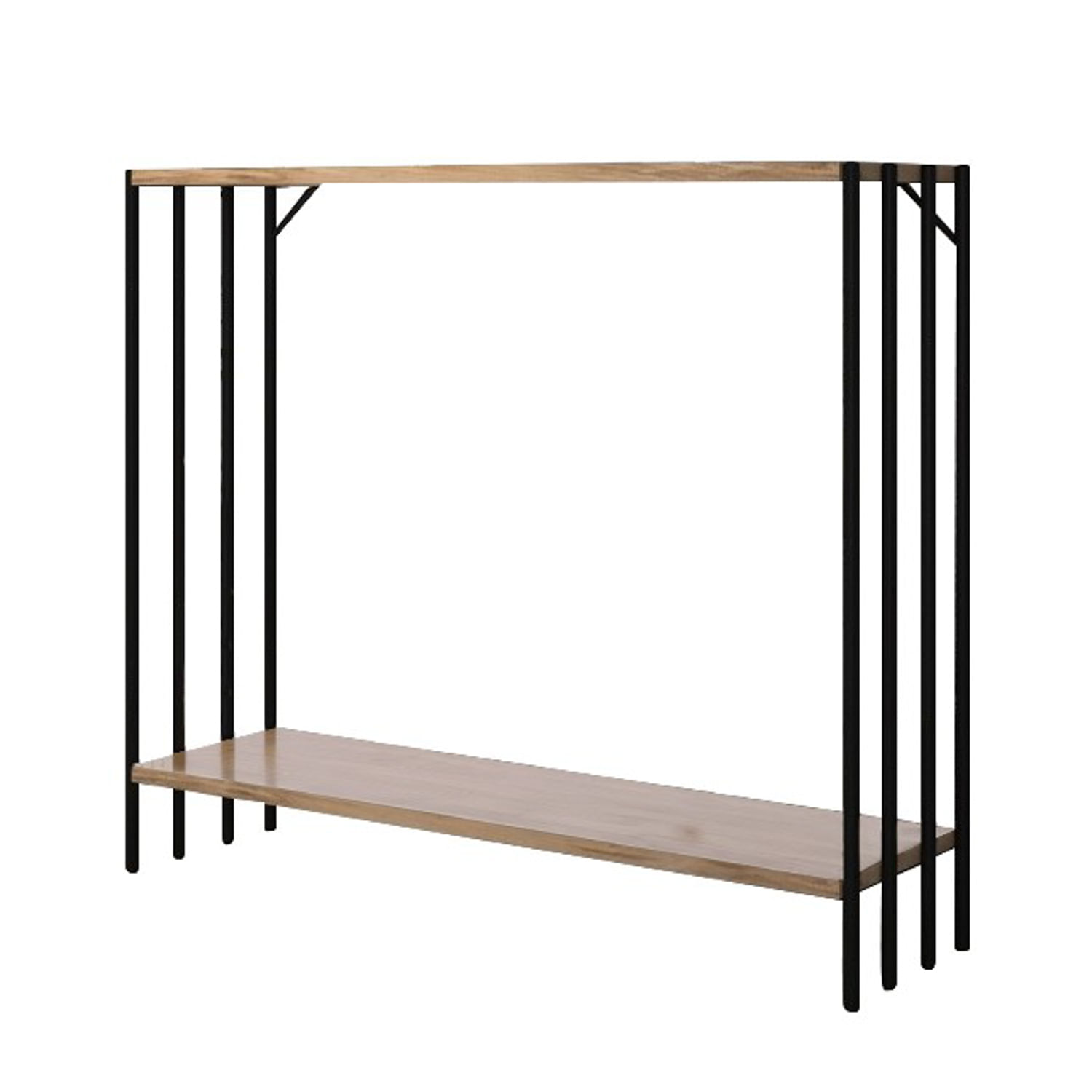 Consola, Hanah Home, pal melaminat, negru si pin atlantic, 90x26x80 cm - 1 | YEO
