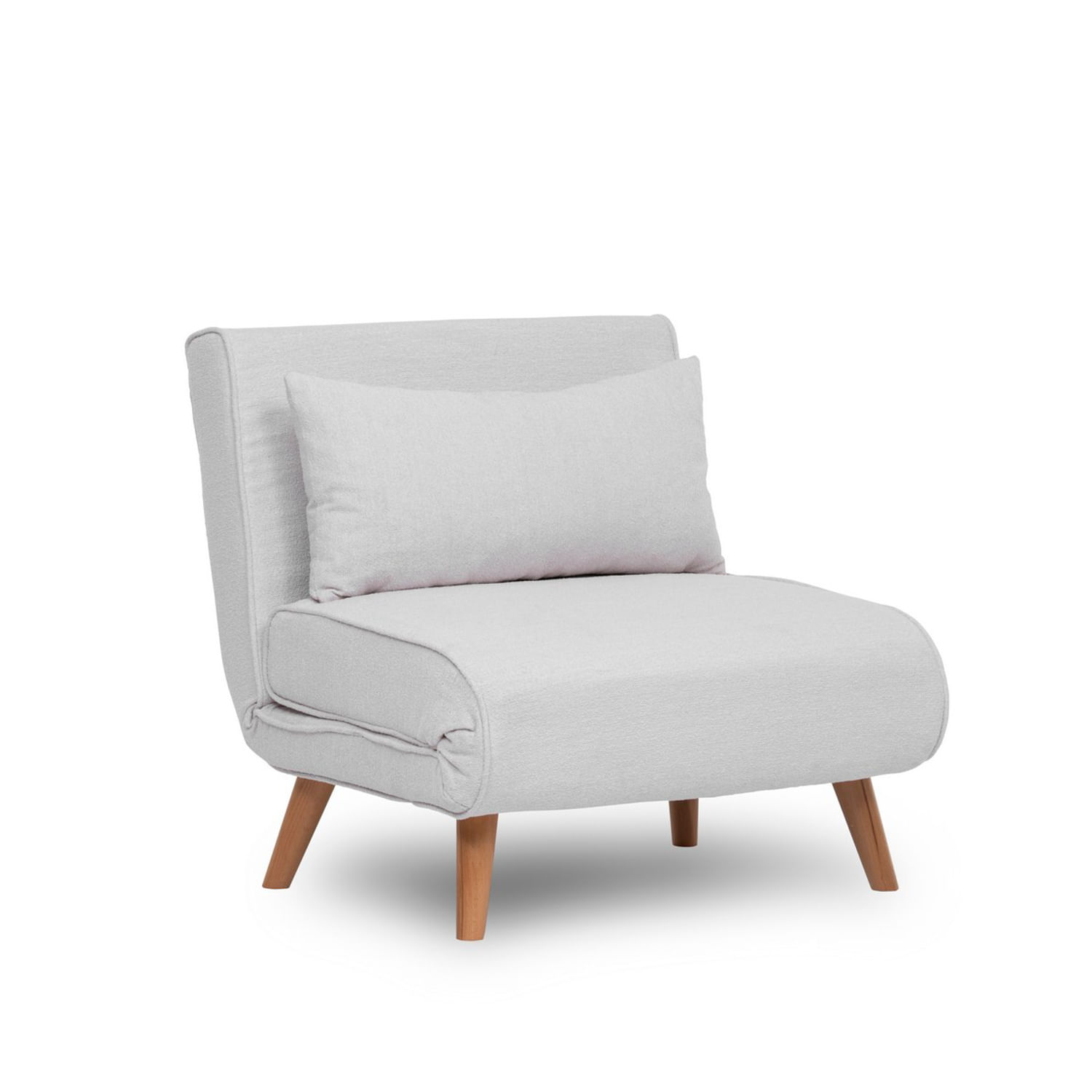 Canapea extensibila, Hanah Home, material teddy, alb, 180x80 cm — imaginea 10