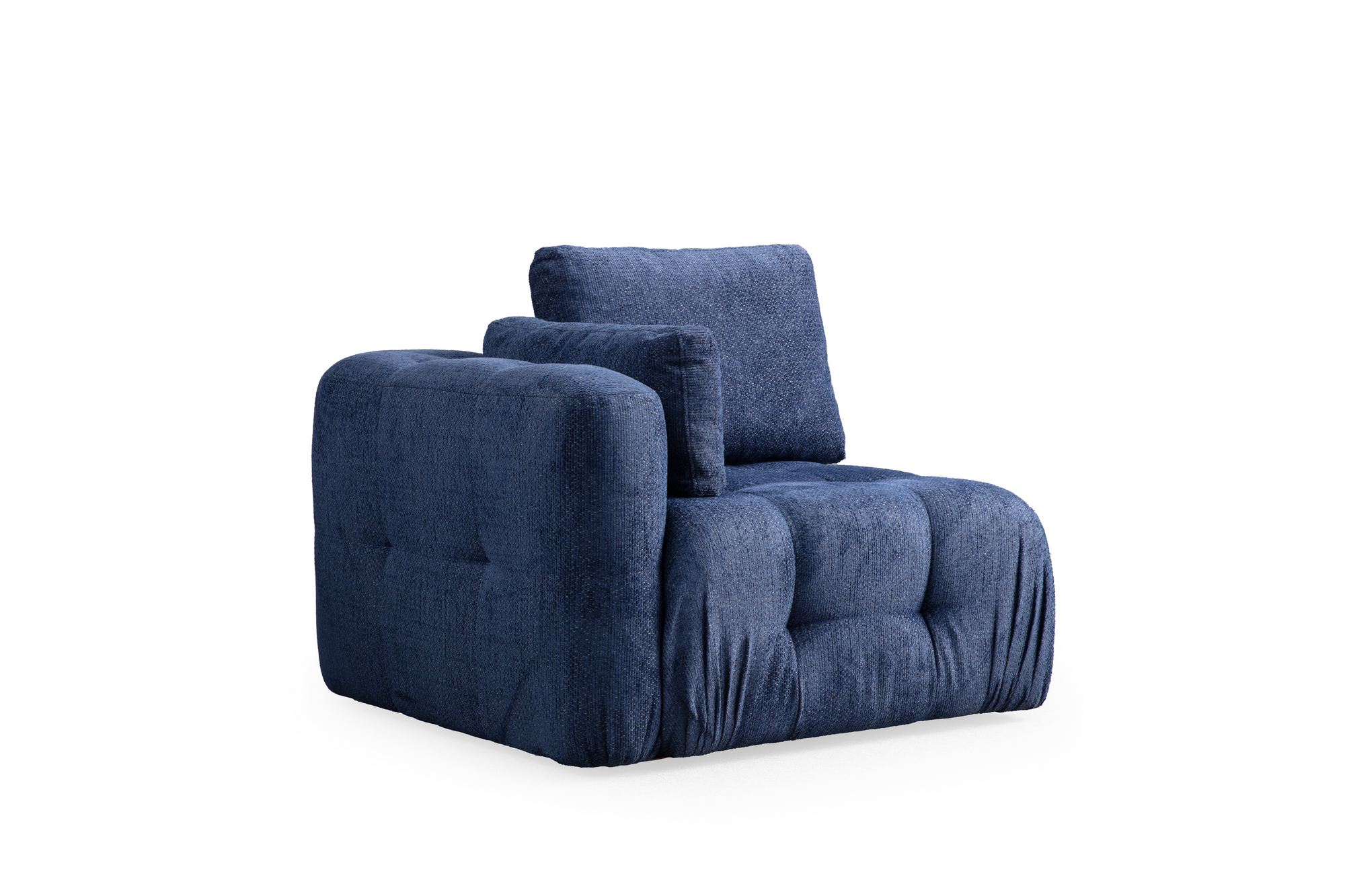 Fotoliu, Atelier Del Sofa, 100% poliester, albastru marin, 100x100x65 cm — imaginea 2