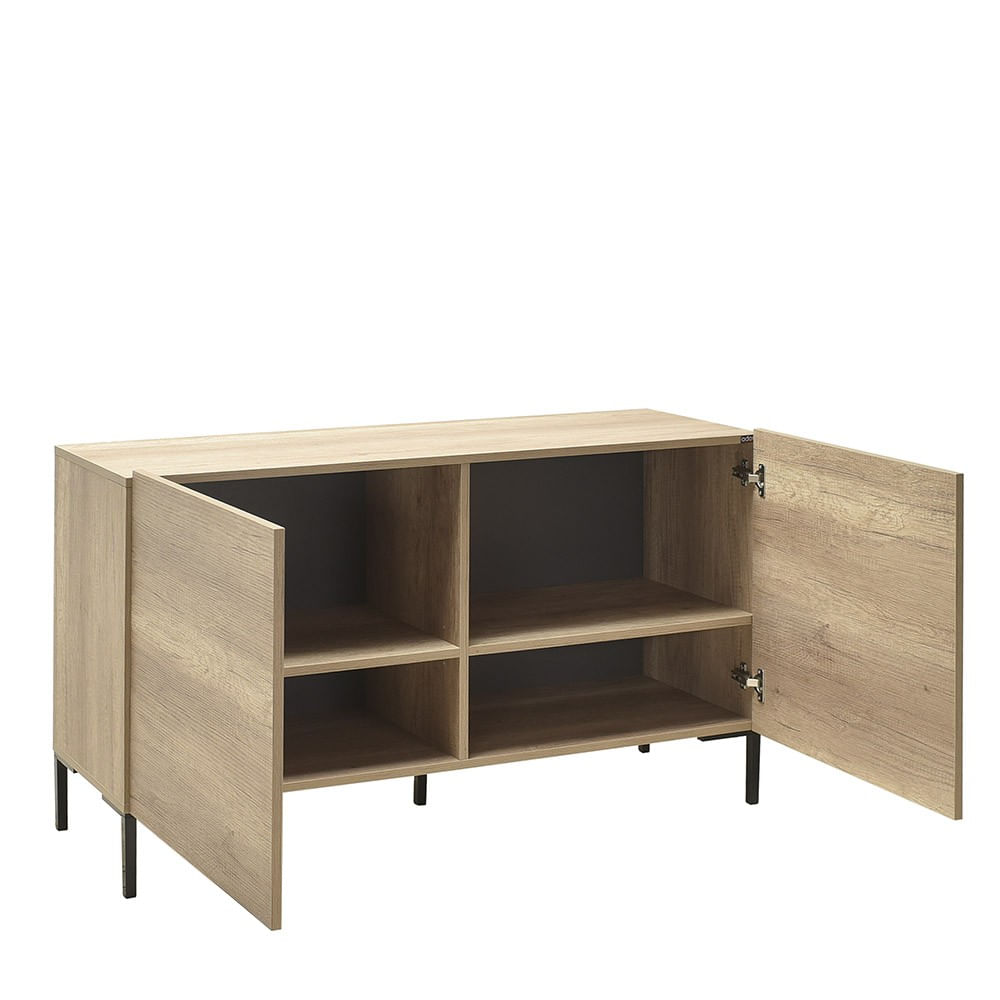 Comoda tv, Hanah Home, panou de particule melaminat, taupe, 120x43x70 cm — imaginea 3