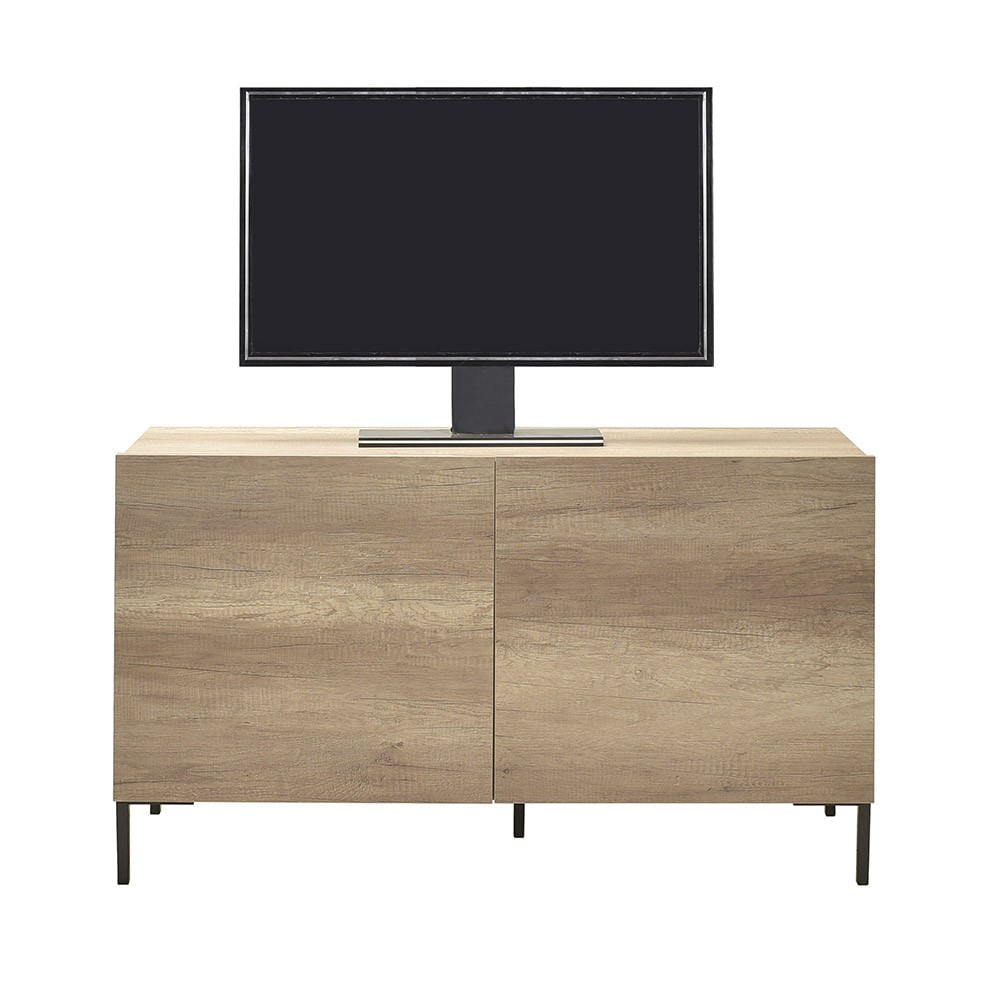 Comoda tv, Hanah Home, panou de particule melaminat, taupe, 120x43x70 cm — imaginea 4
