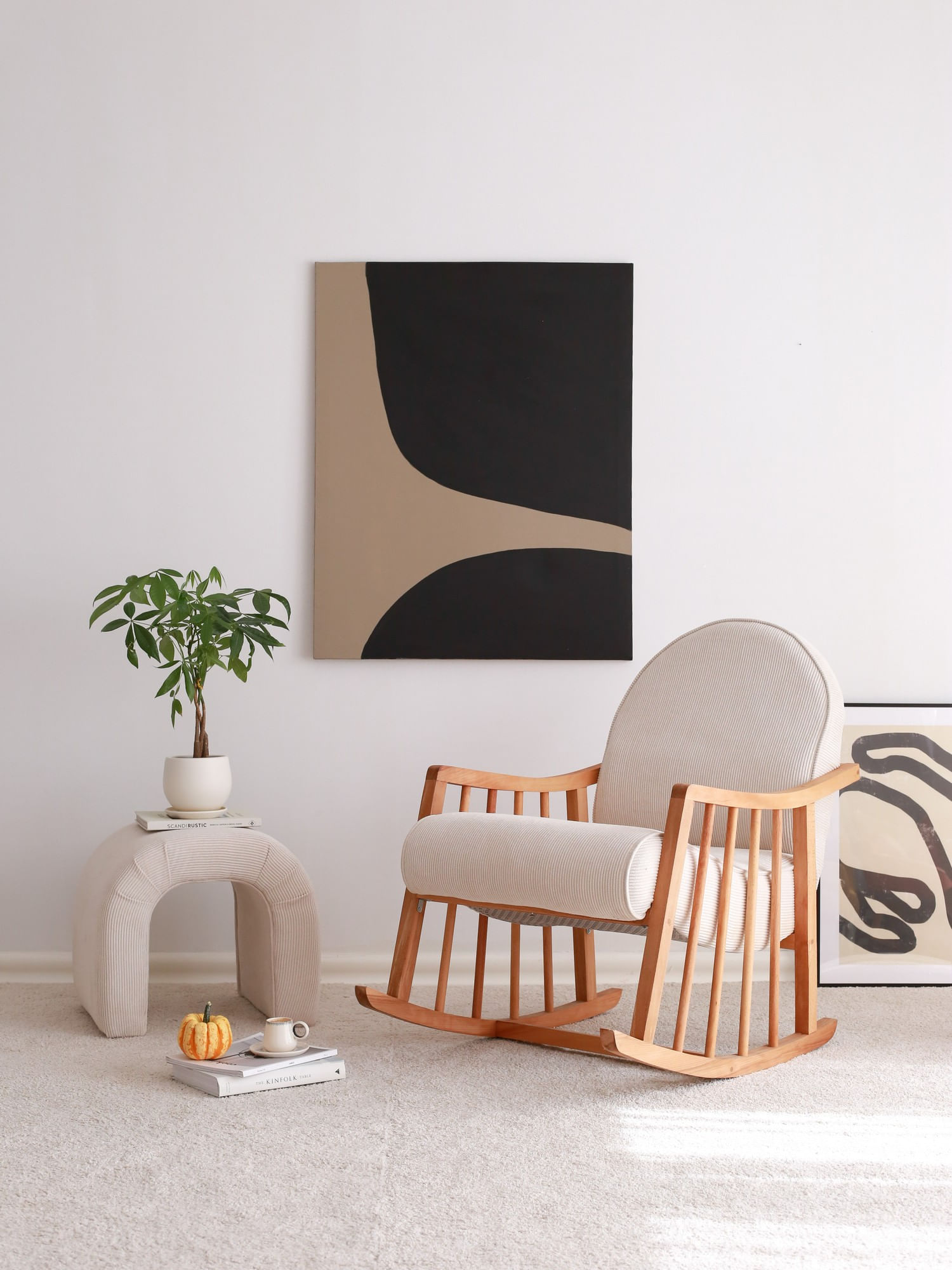 Fotoliu, Atelier Del Sofa, catifea, alb, 68x80x93 cm — imaginea 3