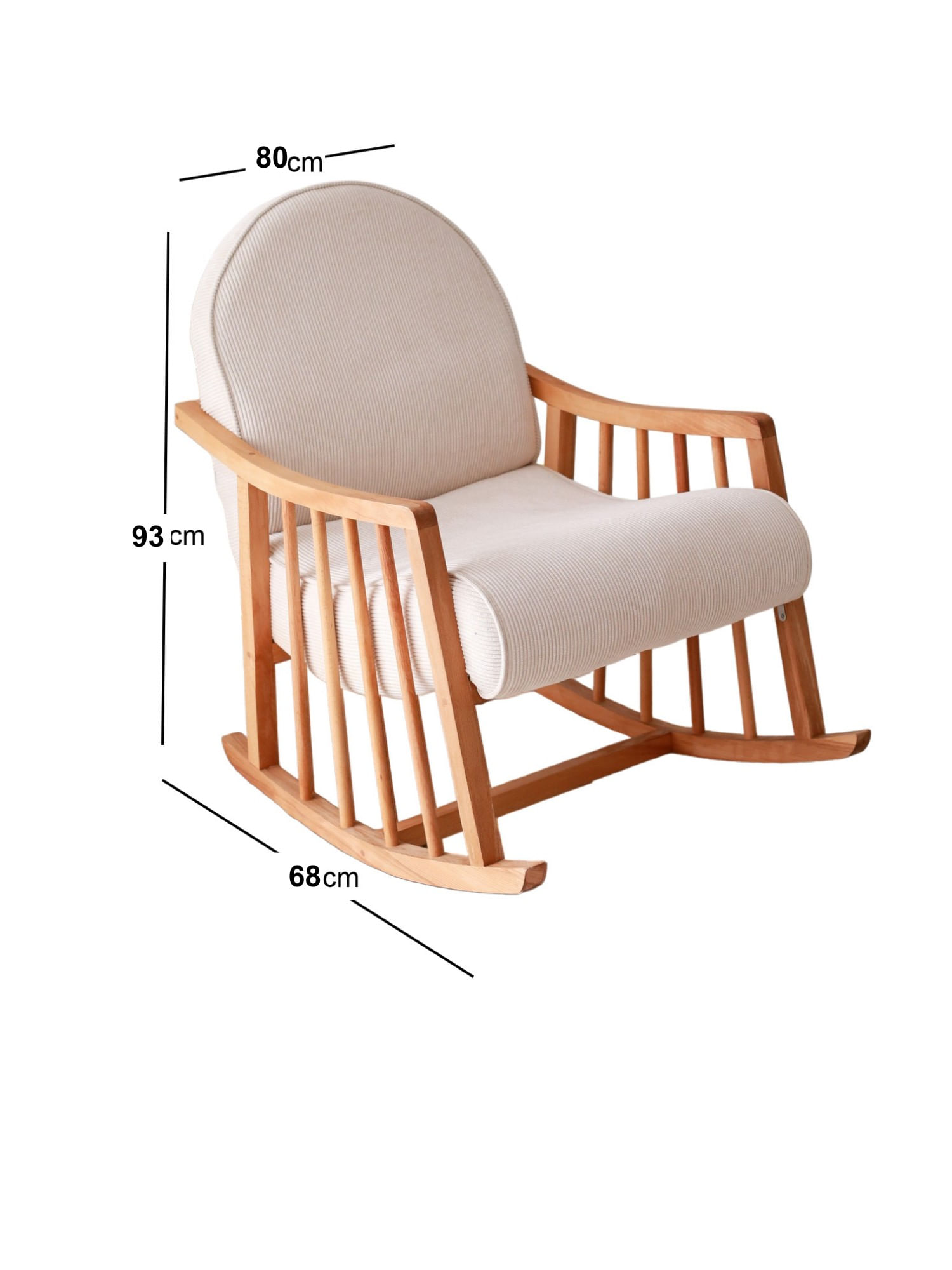 Fotoliu, Atelier Del Sofa, catifea, alb, 68x80x93 cm — imaginea 4
