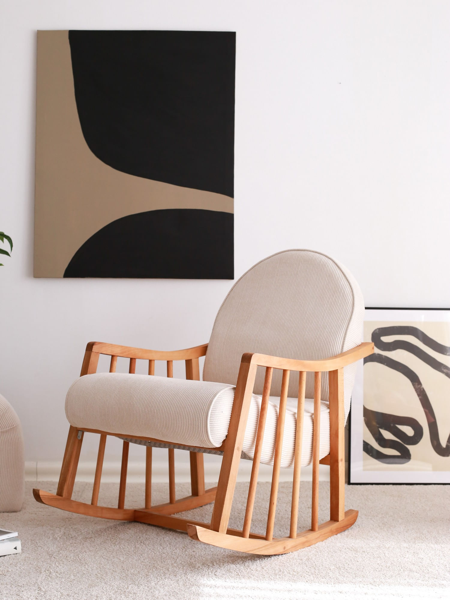 Fotoliu, Atelier Del Sofa, catifea, alb, 68x80x93 cm — imaginea 5