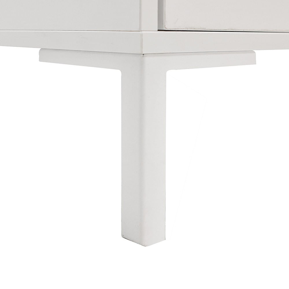 Masuta de cafea, Hanah Home, pal melaminat, alb diamant, 90x90x42 cm — imaginea 3