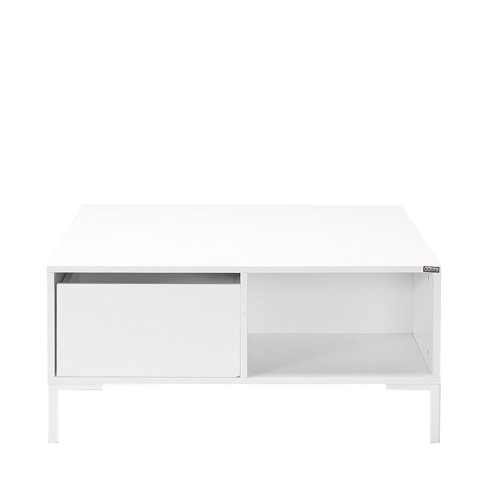 Masuta de cafea, Hanah Home, pal melaminat, alb diamant, 90x90x42 cm — imaginea 5