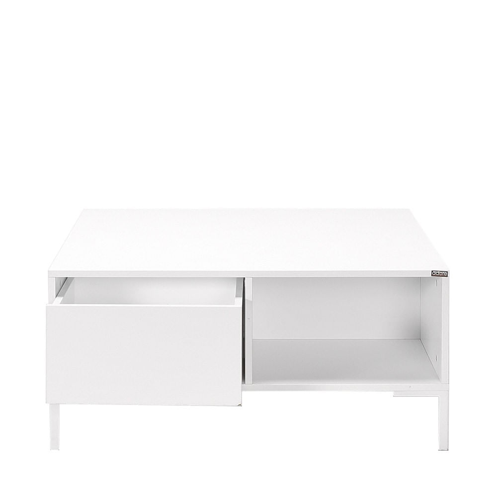 Masuta de cafea, Hanah Home, pal melaminat, alb diamant, 90x90x42 cm — imaginea 10