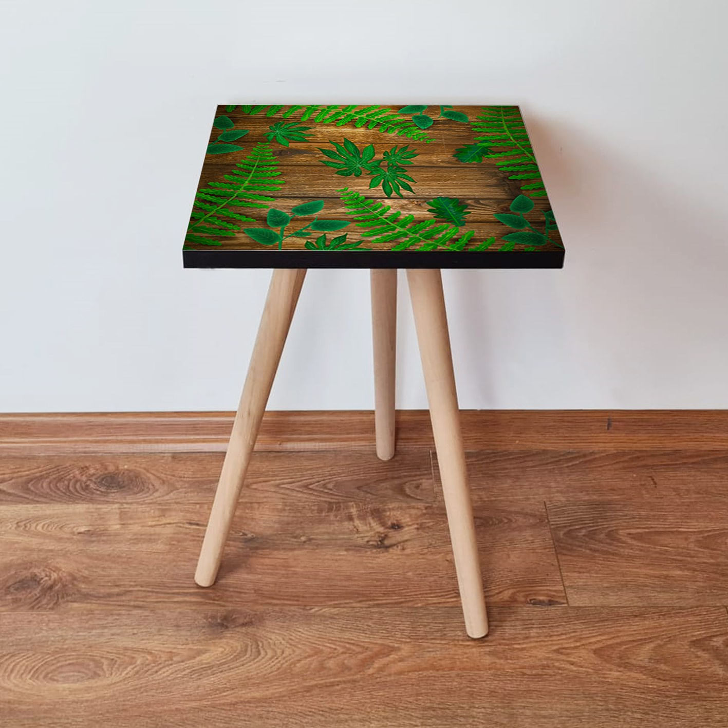 Masuta laterala, Hanah Home, mdf, verde maro, 35x35x42 cm
