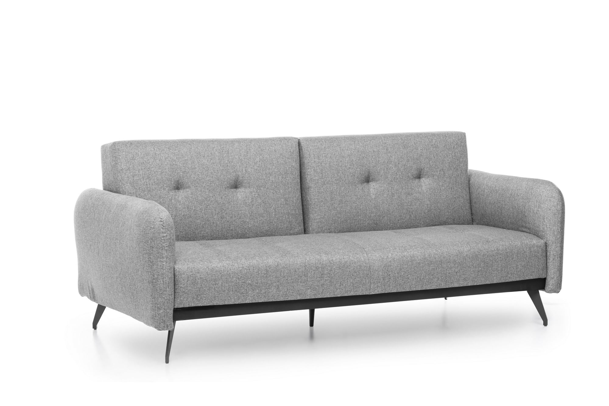 Canapea extensibila, Atelier Del Sofa, structura metalica, stofa in, gri, 190x125 cm — imaginea 7
