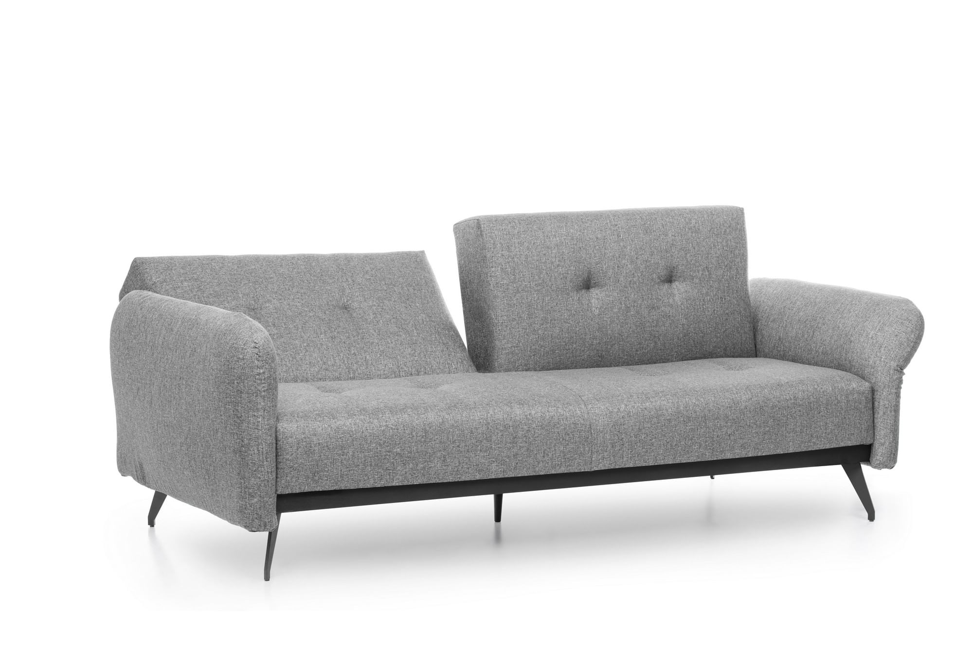Canapea extensibila, Atelier Del Sofa, structura metalica, stofa in, gri, 190x125 cm — imaginea 8
