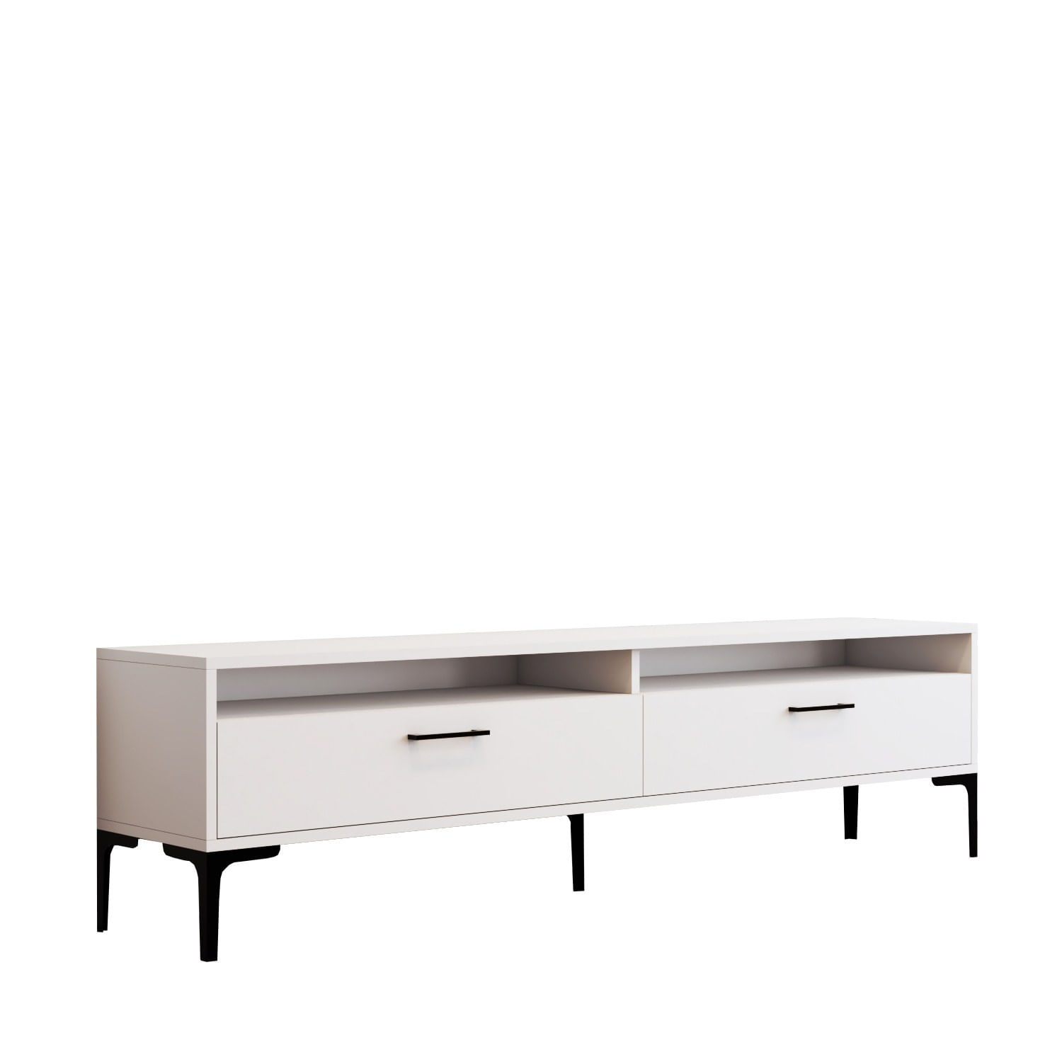 Comoda tv, Hanah Home, pal melaminat, alb, 180x47x35 cm, 845HCT5521 — imaginea 3