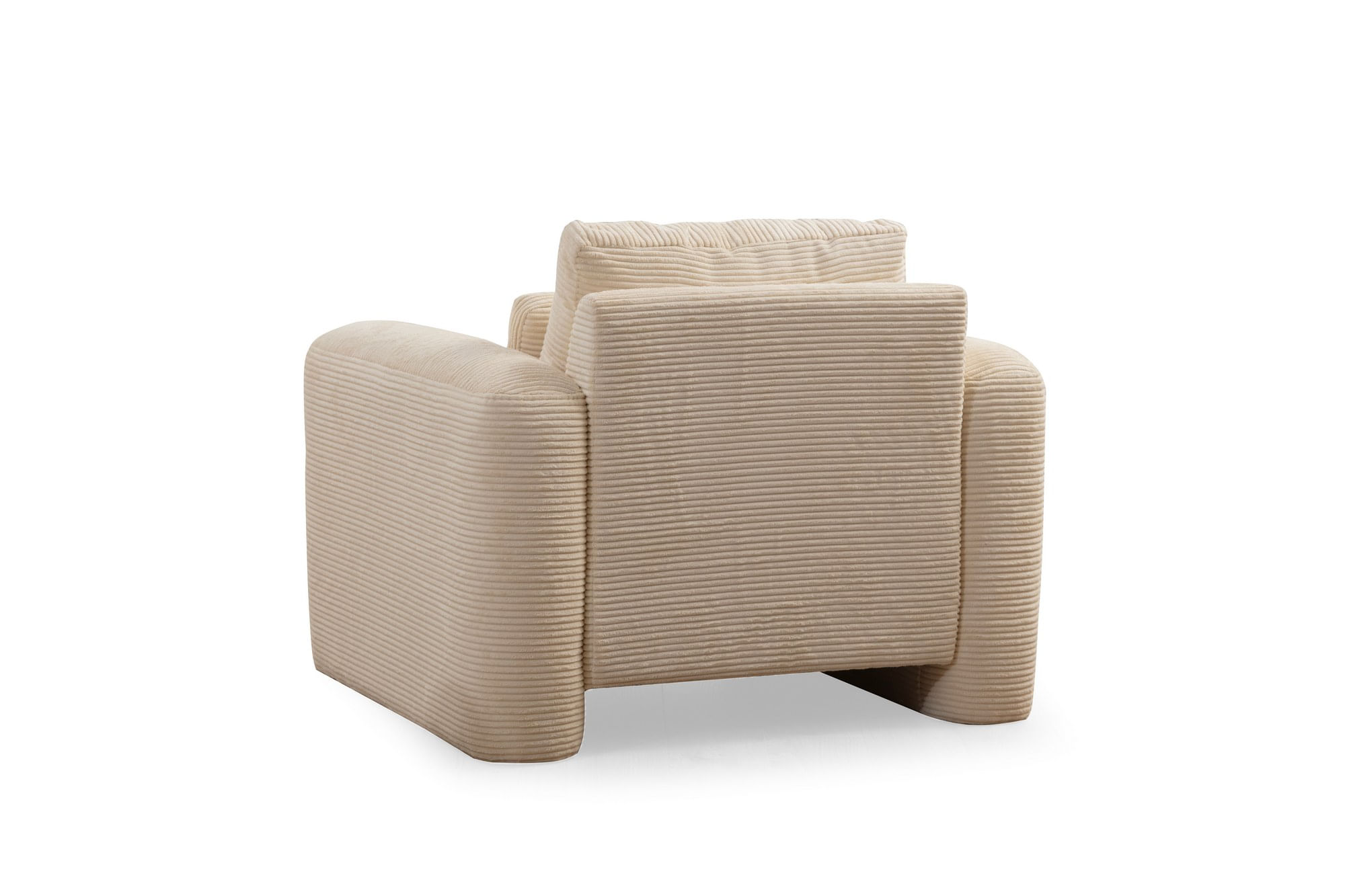 Fotoliu, Atelier Del Sofa, lemn fag si pal, bej, 98x97x73 cm — imaginea 3