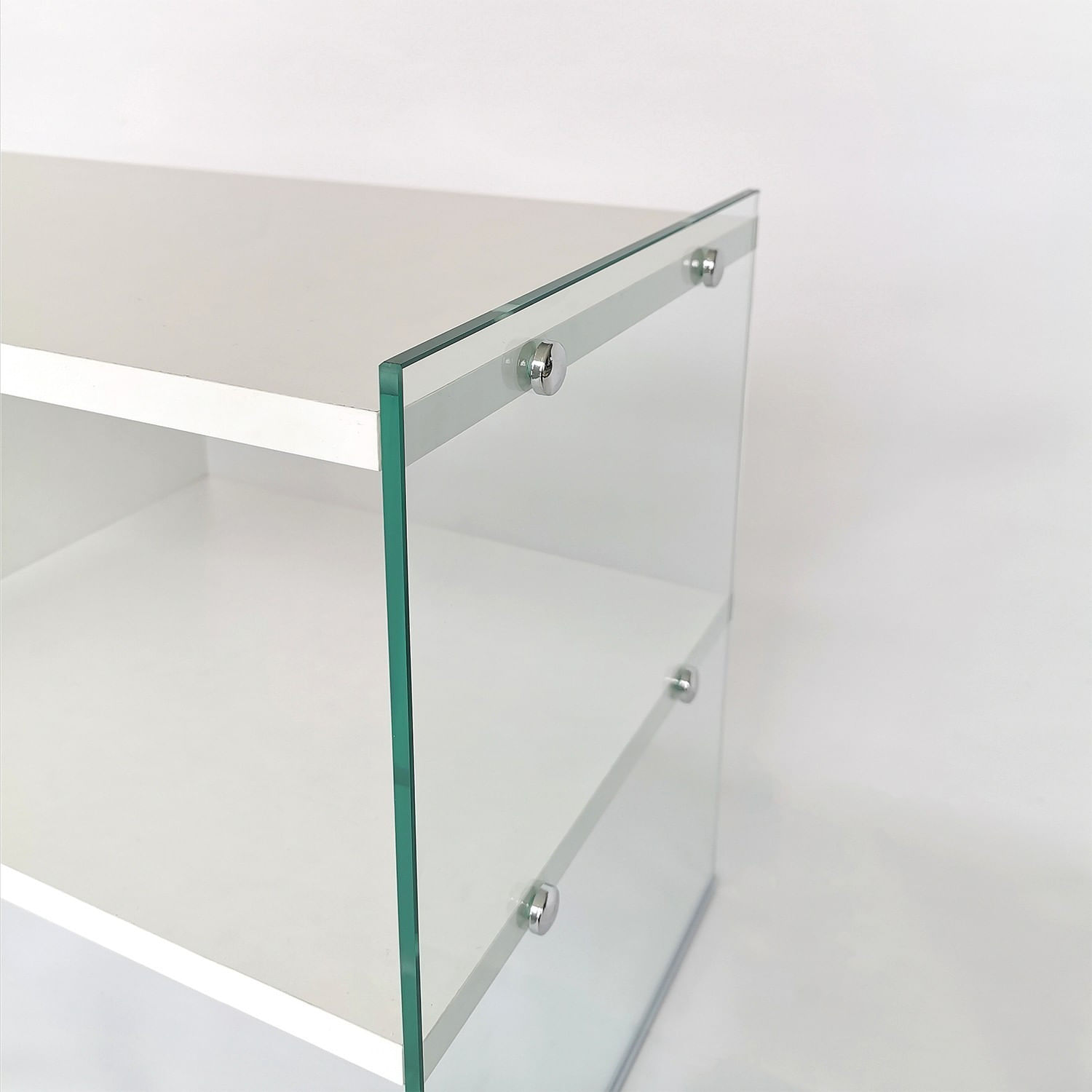 Comoda tv, Hanah Home, panou aglomerat melaminat, alb, 120x35x45 cm — imaginea 9