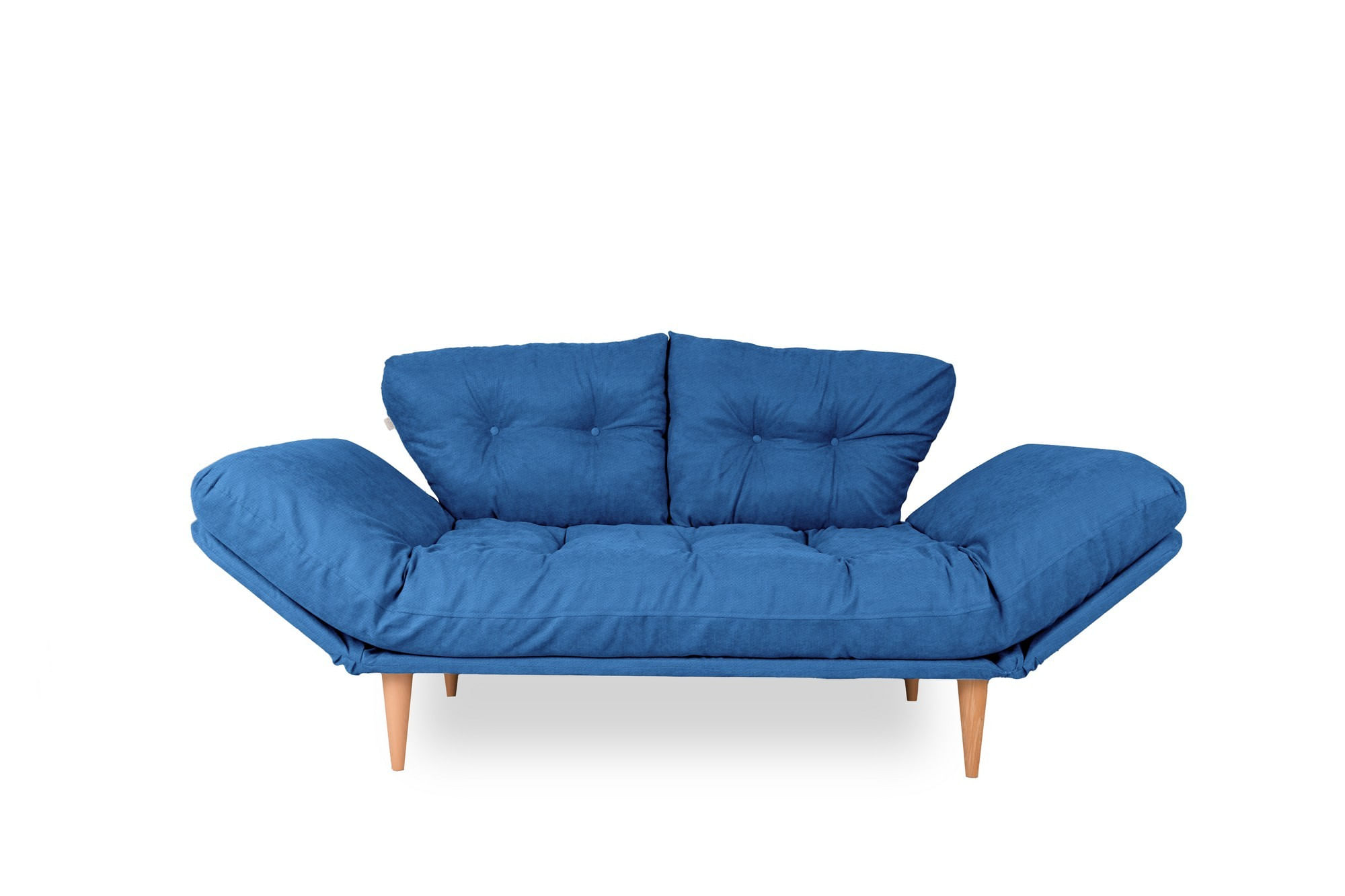 Canapea extensibila, Atelier Del Sofa, stofa tip in, albastru parliament, 200x70 cm — imaginea 6