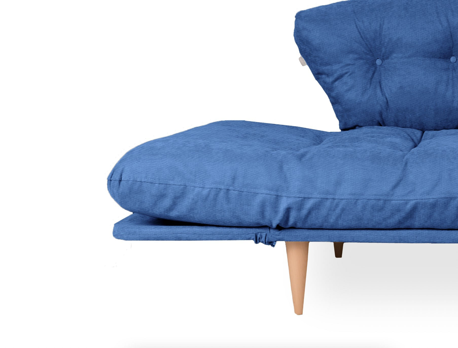 Canapea extensibila, Atelier Del Sofa, stofa tip in, albastru parliament, 200x70 cm — imaginea 7