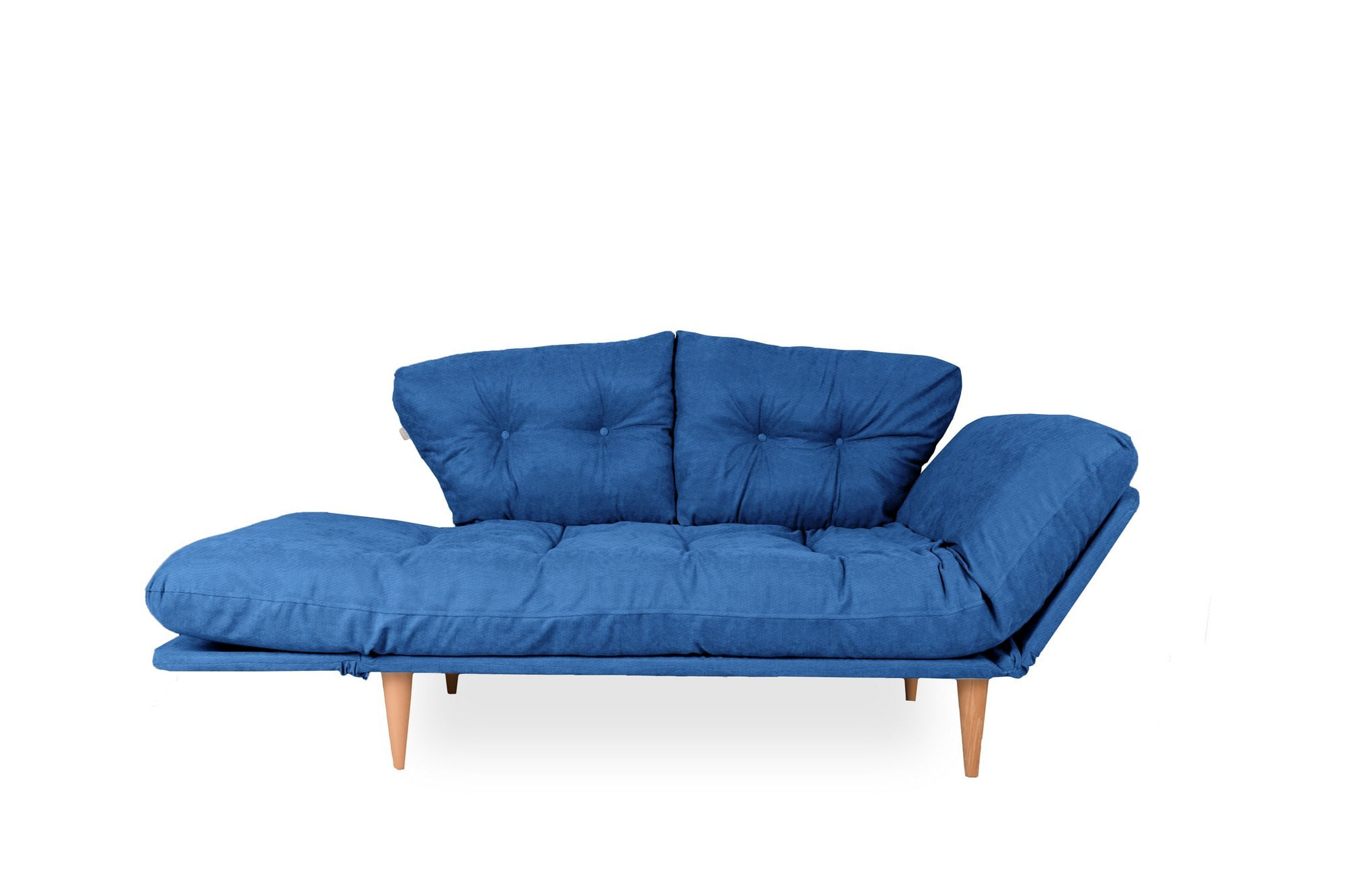Canapea extensibila, Atelier Del Sofa, stofa tip in, albastru parliament, 200x70 cm — imaginea 8