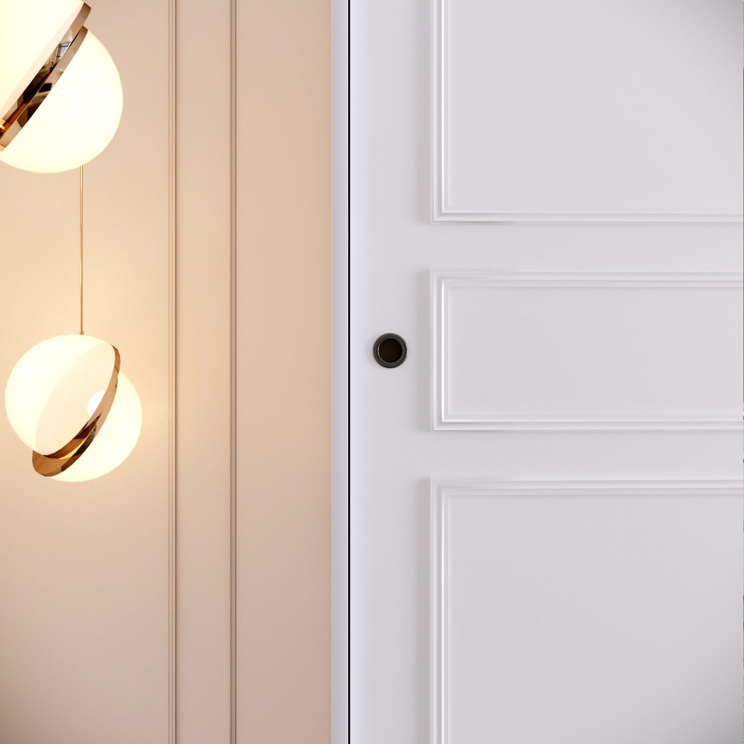 Sifonier, Hanah Home, pal melaminat, alb, 190x57x200 cm — imaginea 5