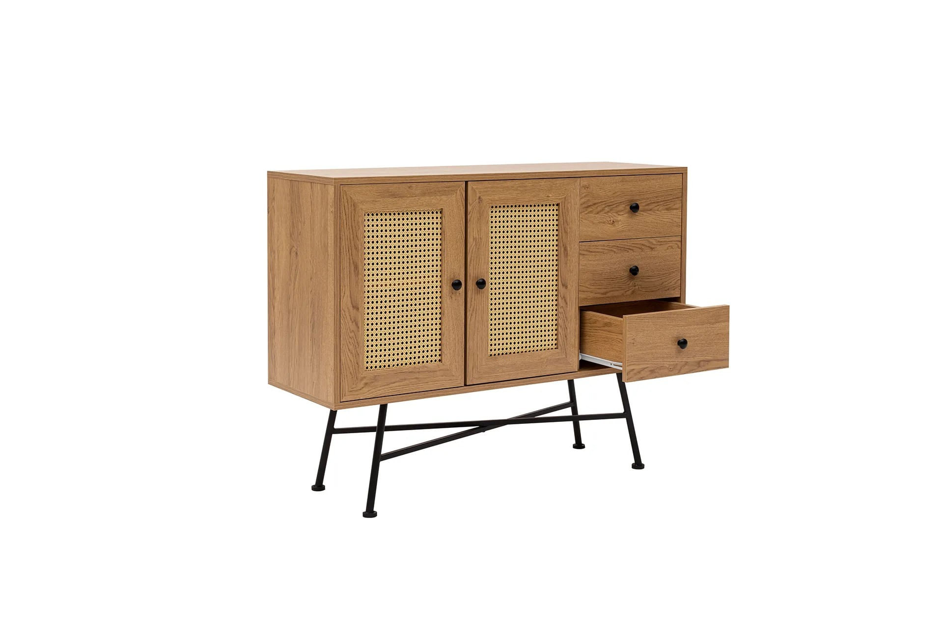 Consola, Hanah Home, pal melaminat, natural, 120x40x90 cm — imaginea 5
