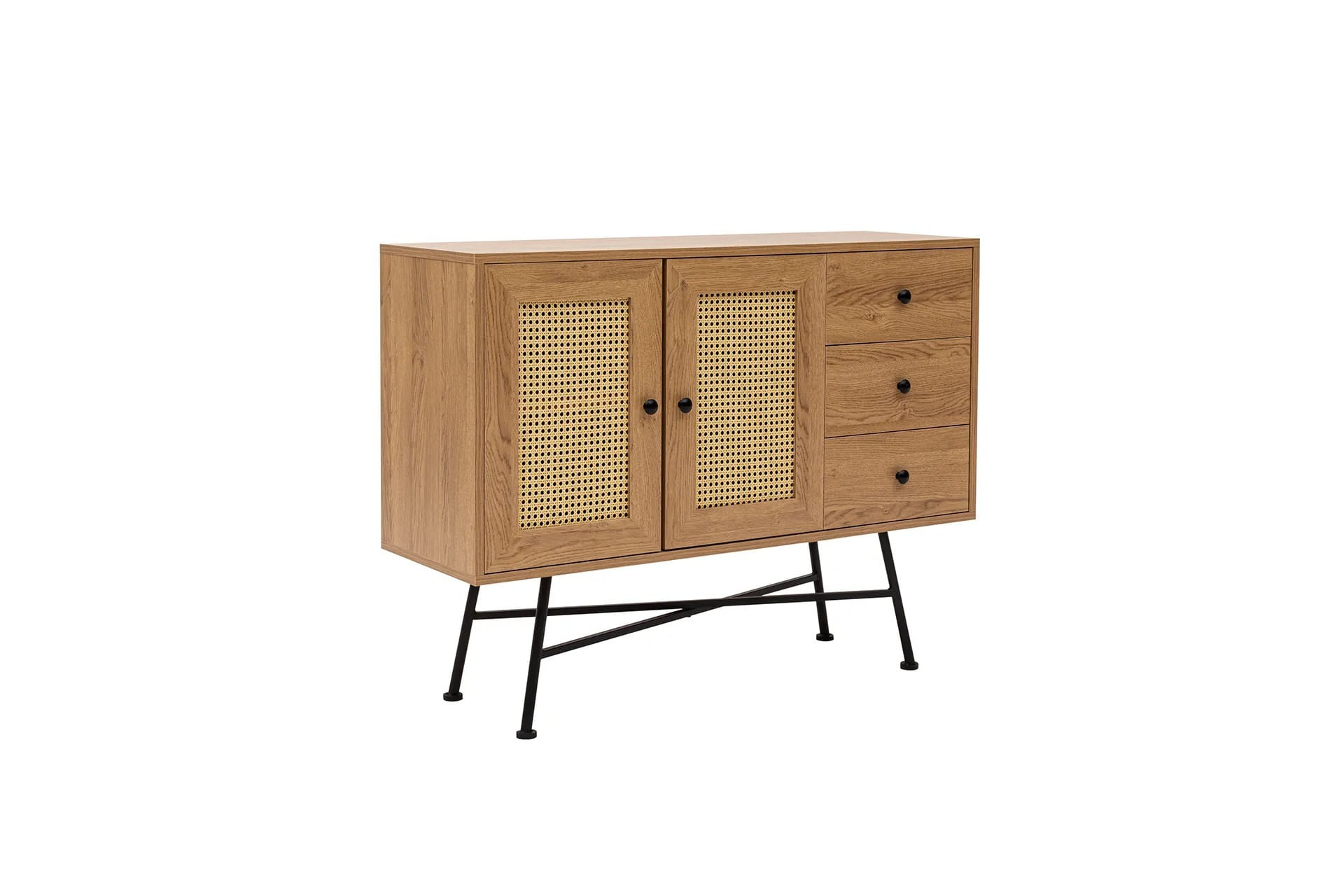 Consola, Hanah Home, pal melaminat, natural, 120x40x90 cm — imaginea 7