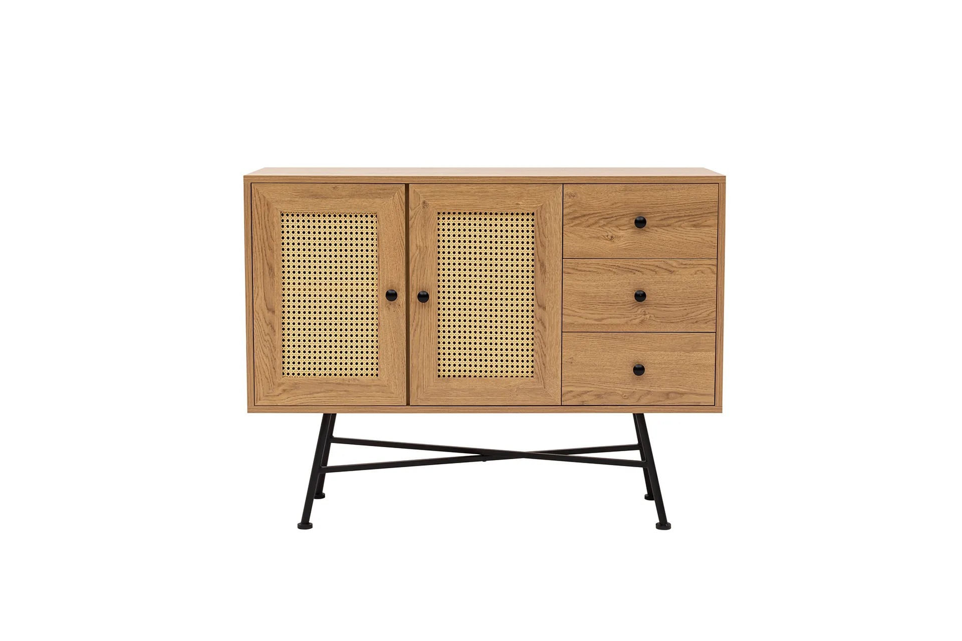 Consola, Hanah Home, pal melaminat, natural, 120x40x90 cm — imaginea 10