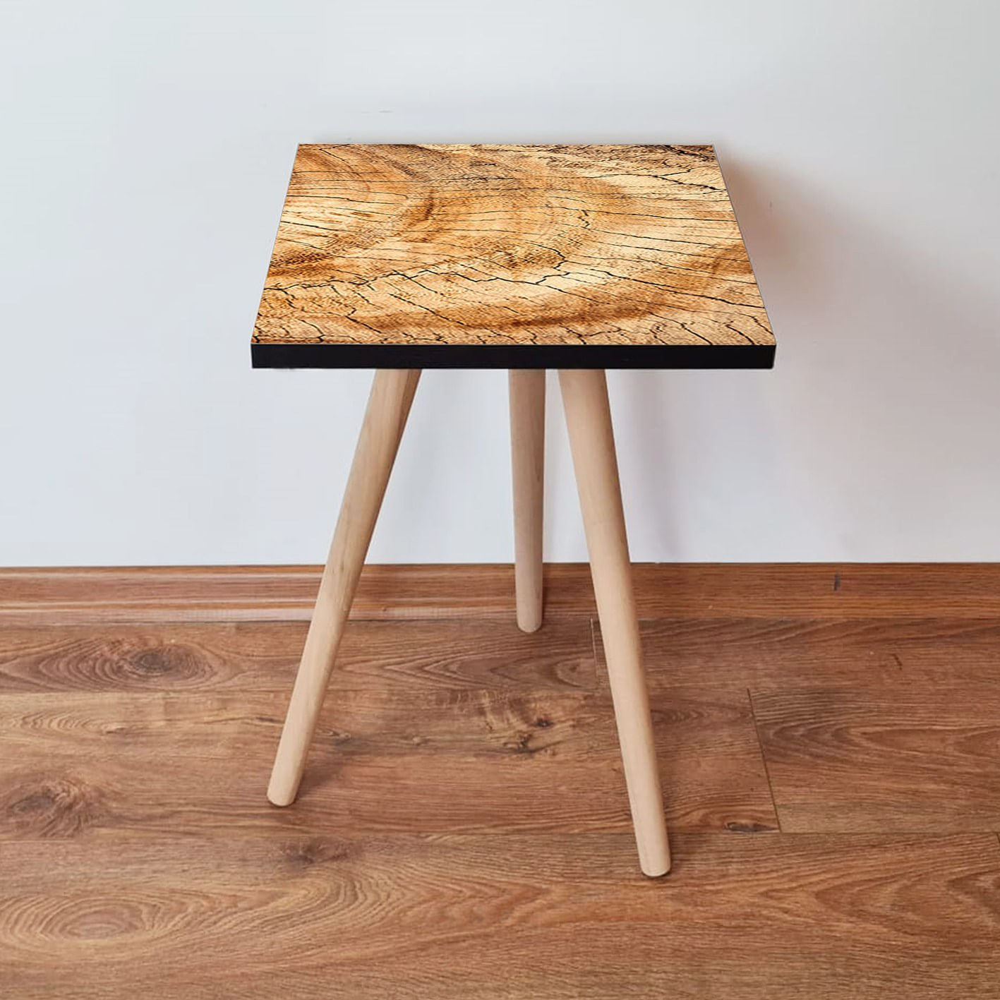 Masuta laterala, Hanah Home, mdf, camel, 35x35x42 cm, 481LNA1965