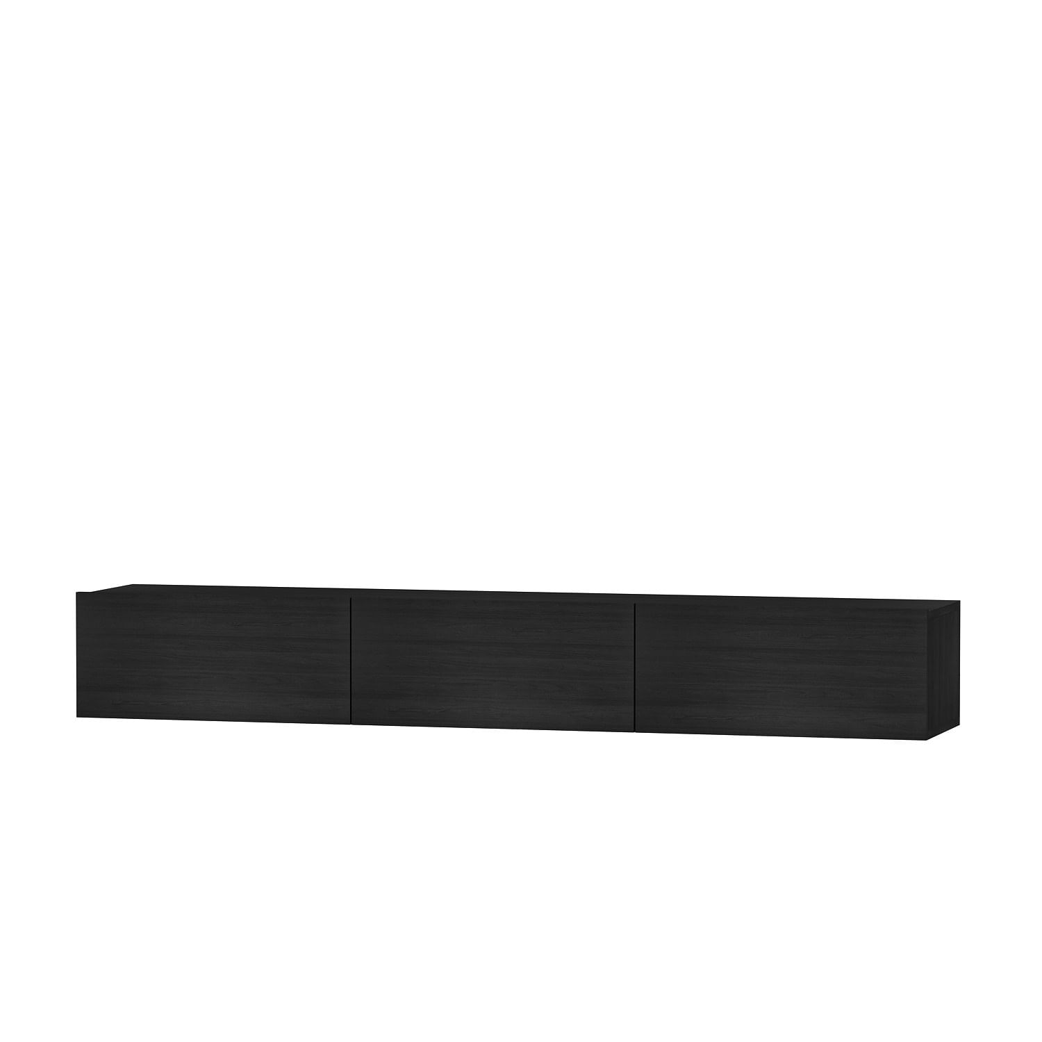 Comoda tv, Hanah Home, pal melaminat, negru, 180x26x31.4 cm