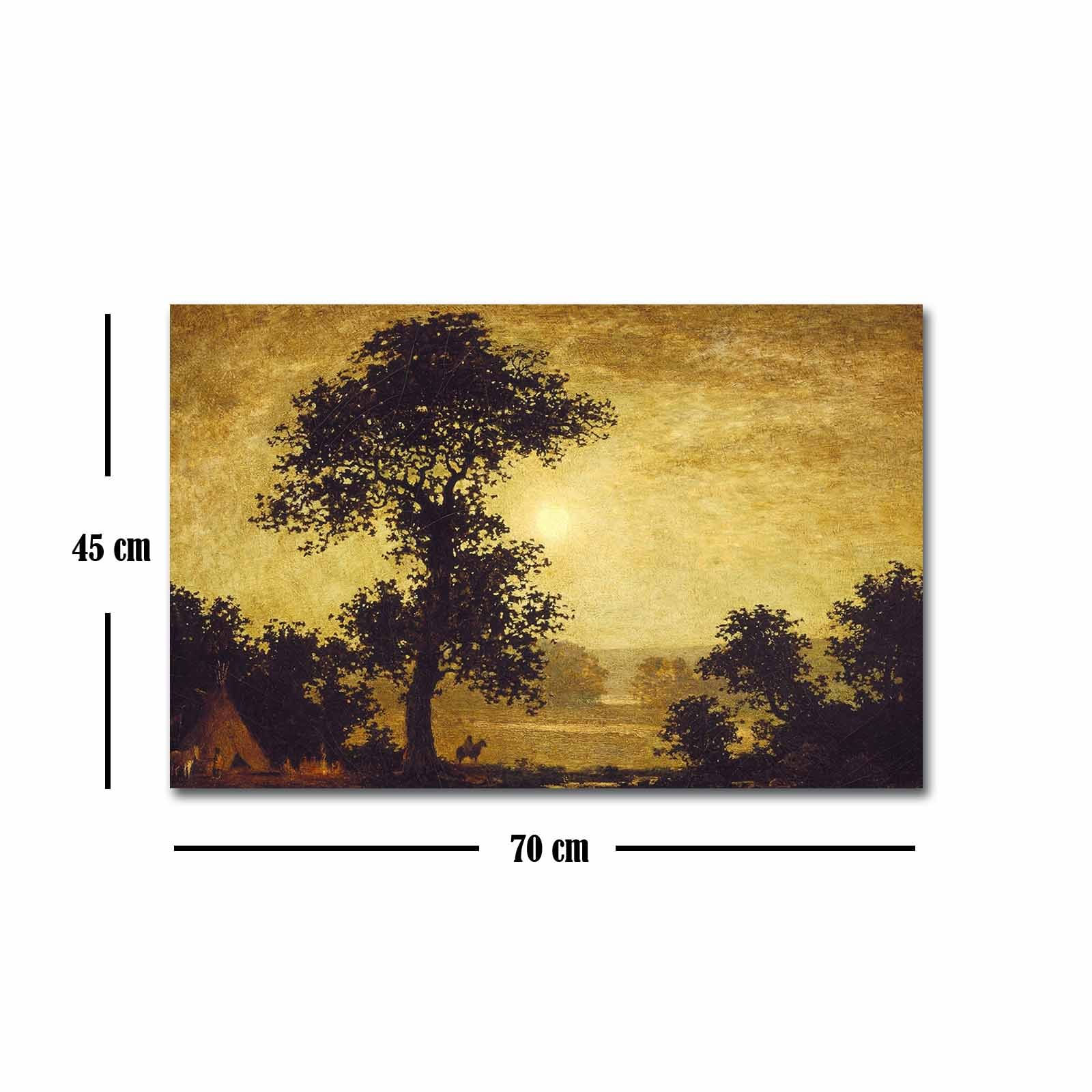 Tablou canvas decorativ, Wallxpert, panza piele de caprioara, multicolor, 45x70 cm, 249CVT1501 - imagine 2