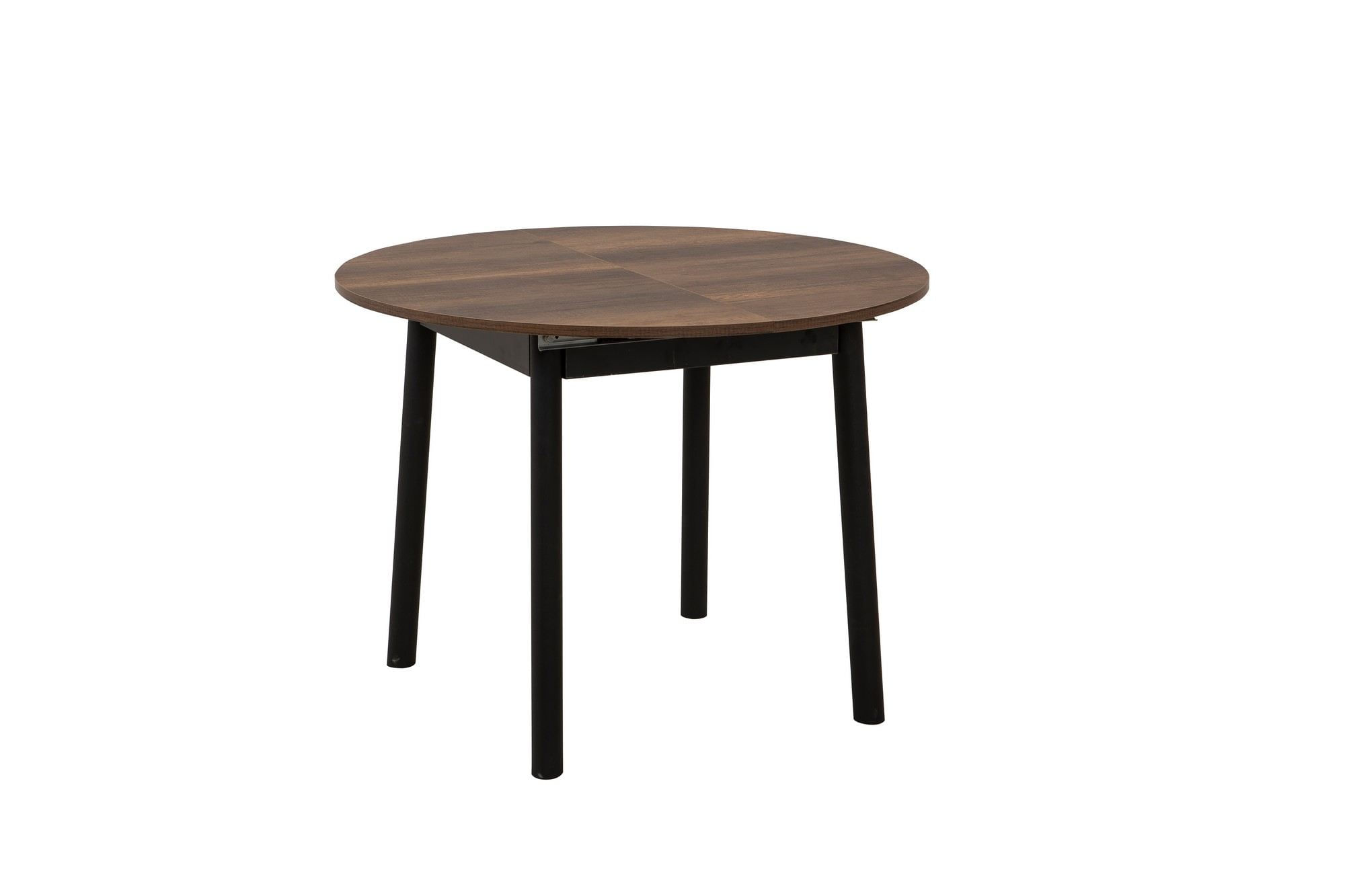 Masa extensibila, Hanah Home, pal melaminat, nuc si negru, 100x75x100 cm — imaginea 6