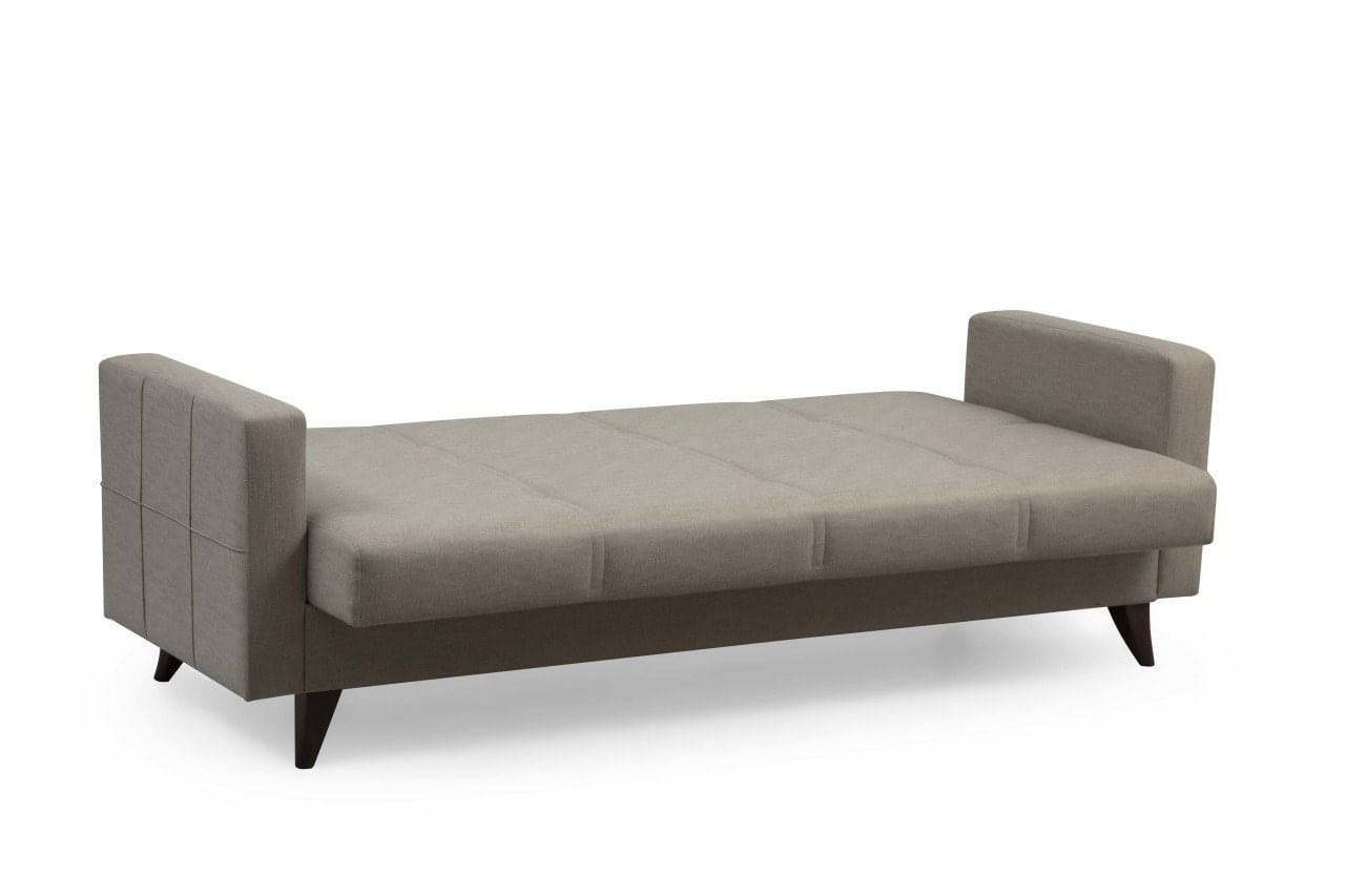 Canapea extensibila 3 locuri, Atelier Del Sofa, cadru metal si lemn, bej, 205x86x75 cm — imaginea 5