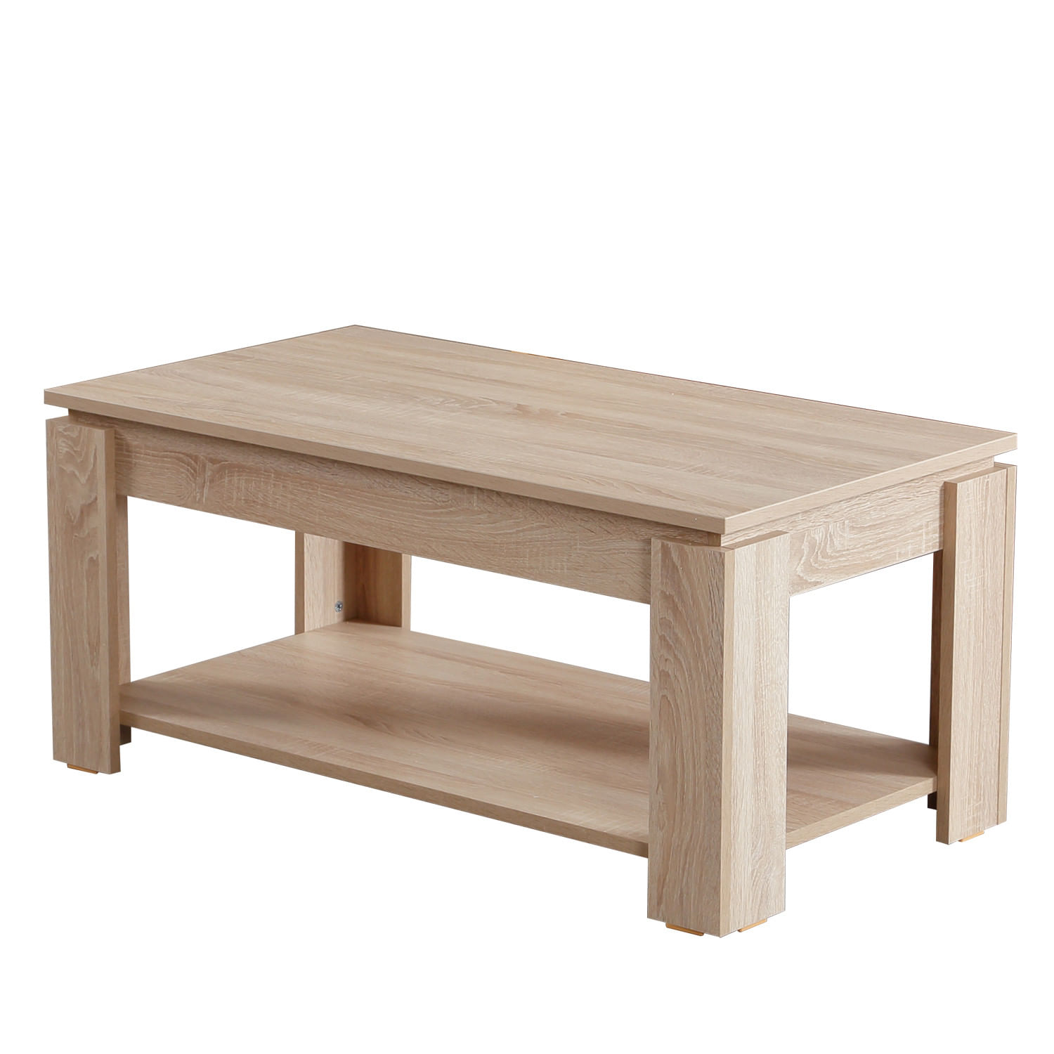Masuta de cafea, Hanah Home, pal melaminat, stejar deschis, 104x56x47 cm, 801CMY2817 — imaginea 3
