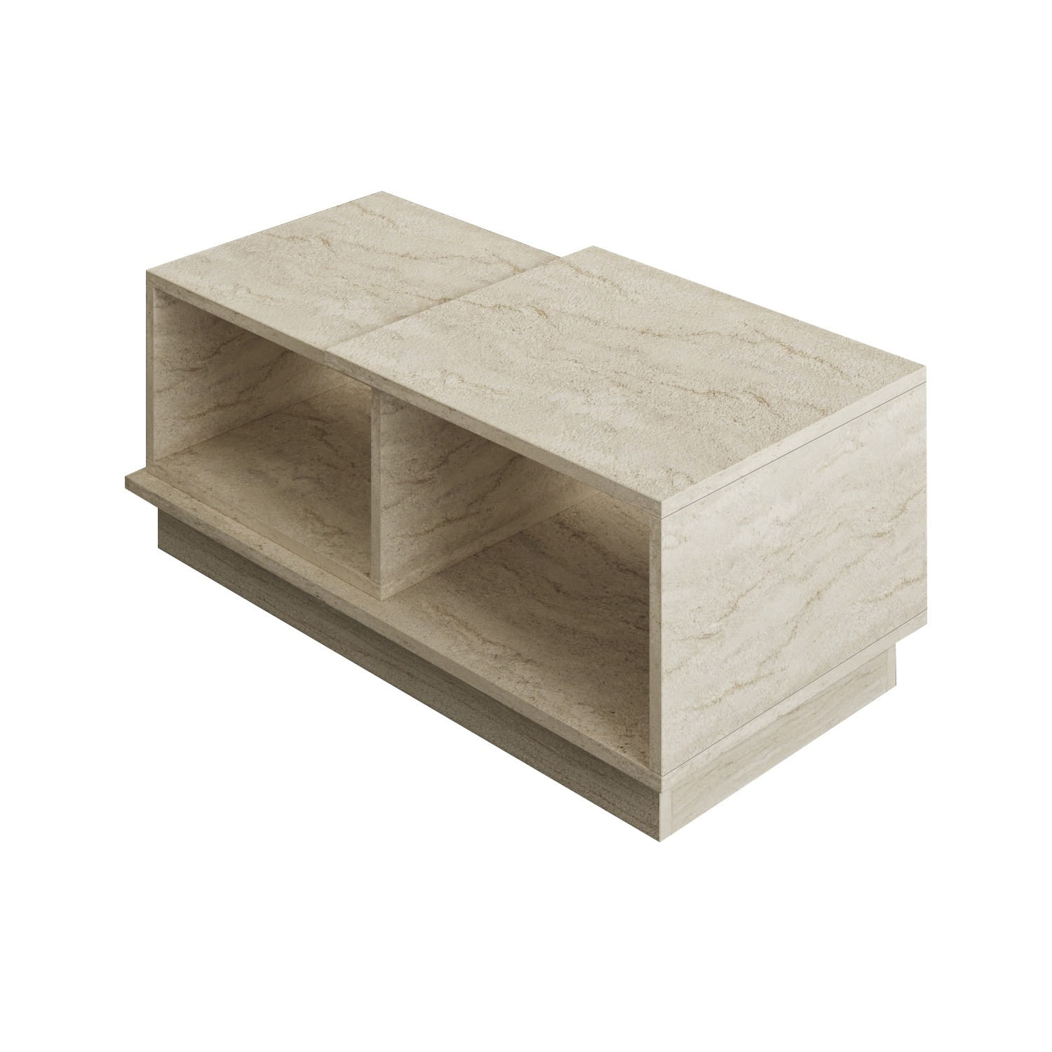 Masuta de cafea, Hanah Home, pal melaminat, travertin, 90x45x36 cm — imaginea 2