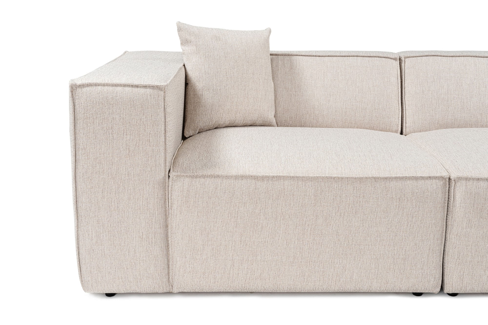 Canapea 3 locuri, Hanah Home, in, maro deschis, 303x108x65 cm — imaginea 3