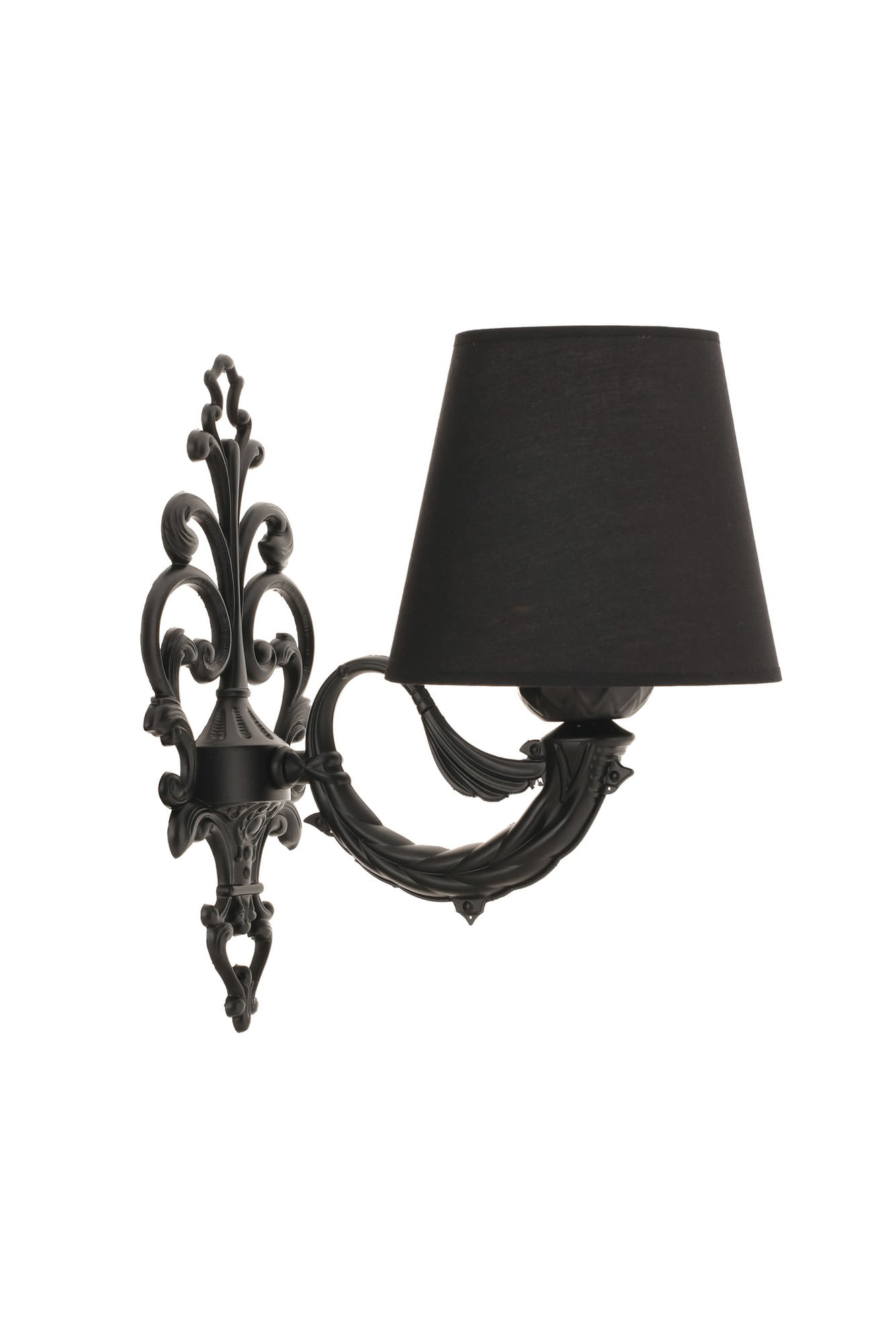 Aplica de perete, Opviq, metal, negru, 24x26 cm, 390FLH2352