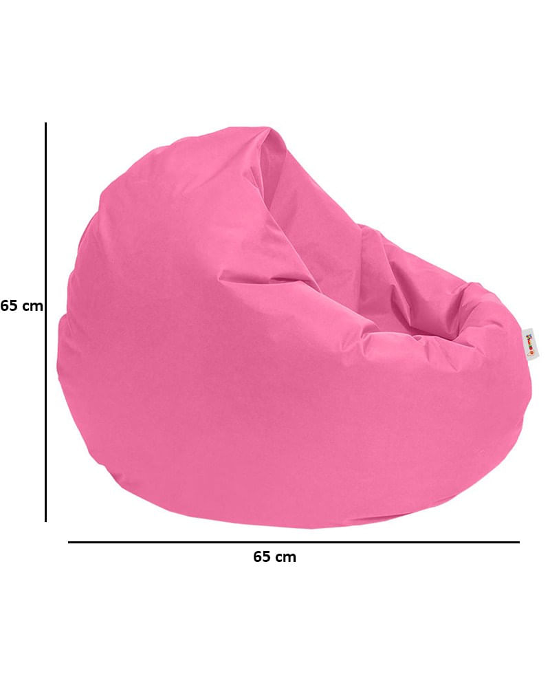 Puf de gradina, Hanah Home, poliester impermeabil, roz, diametru 100 cm - 1 | YEO