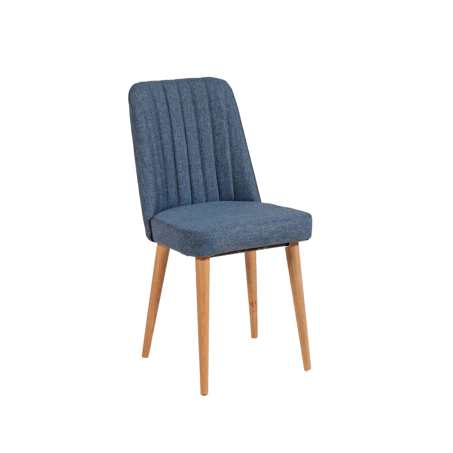 Scaun, Hanah Home, panou de particule acoperit cu melamina, pin atlantic si albastru inchis, 47x46x89 cm — imaginea 2