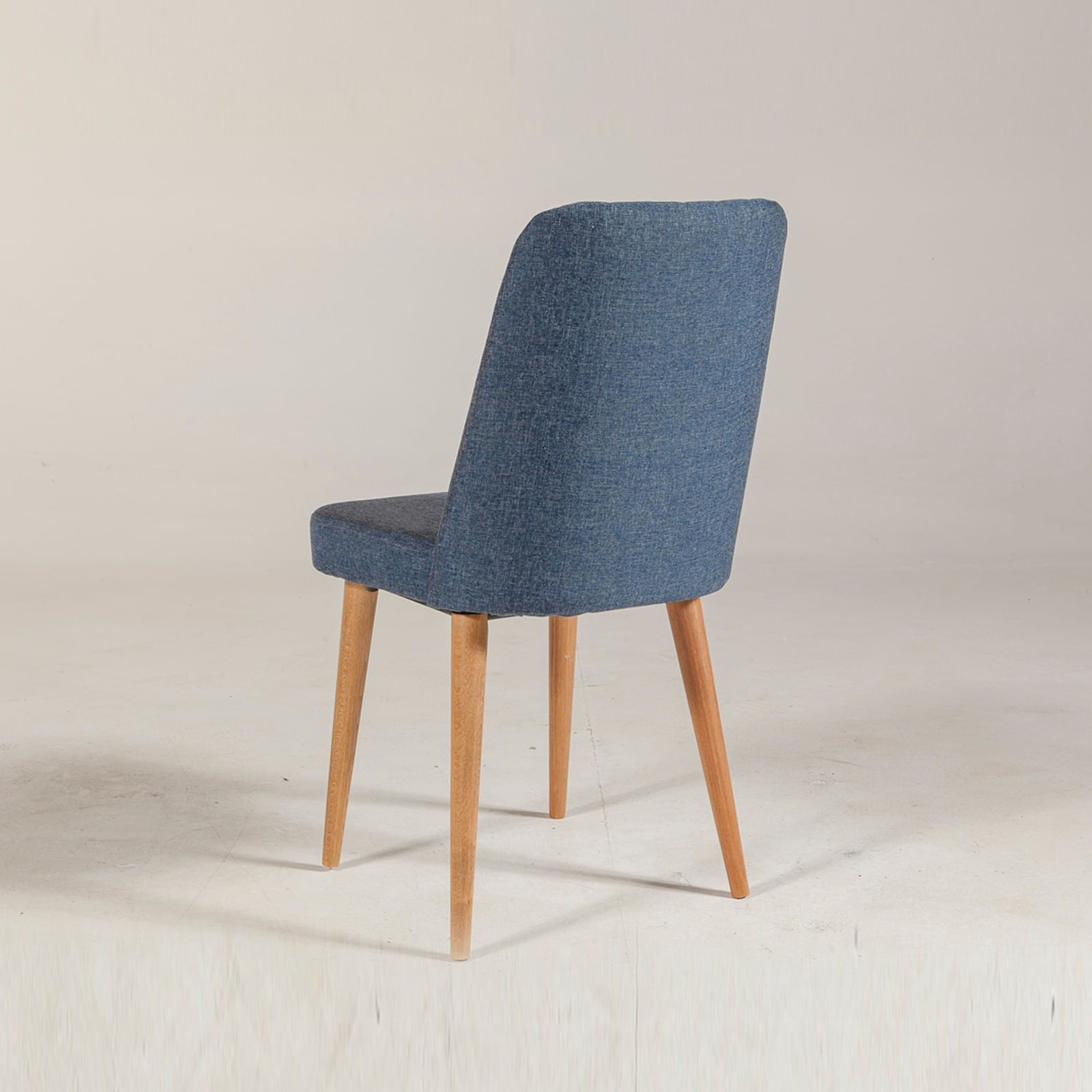 Scaun, Hanah Home, panou de particule acoperit cu melamina, pin atlantic si albastru inchis, 47x46x89 cm — imaginea 3