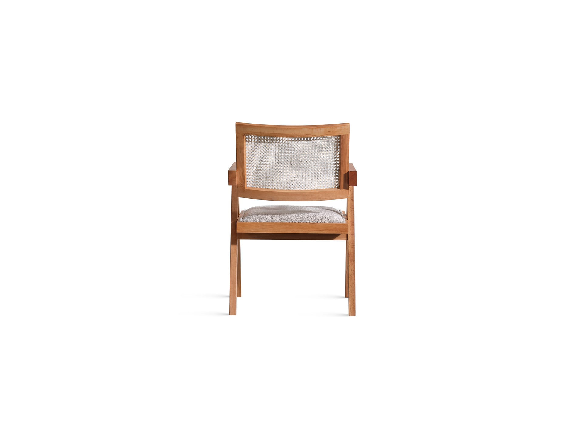 Fotoliu, Hanah Home, lemn fag, stofa teddy, natural, 51x52x76 cm — imaginea 5