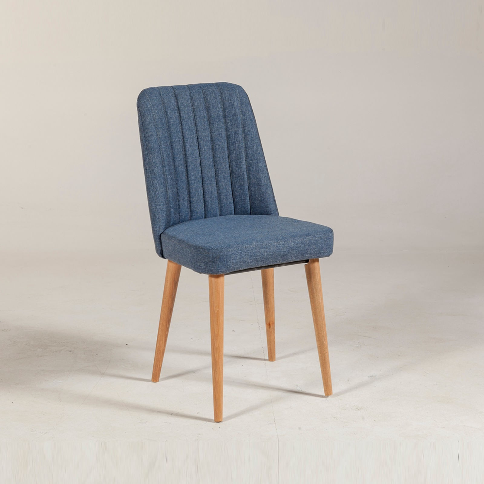 Scaun, Hanah Home, panou de particule acoperit cu melamina, pin atlantic si albastru inchis, 47x46x89 cm — imaginea 5