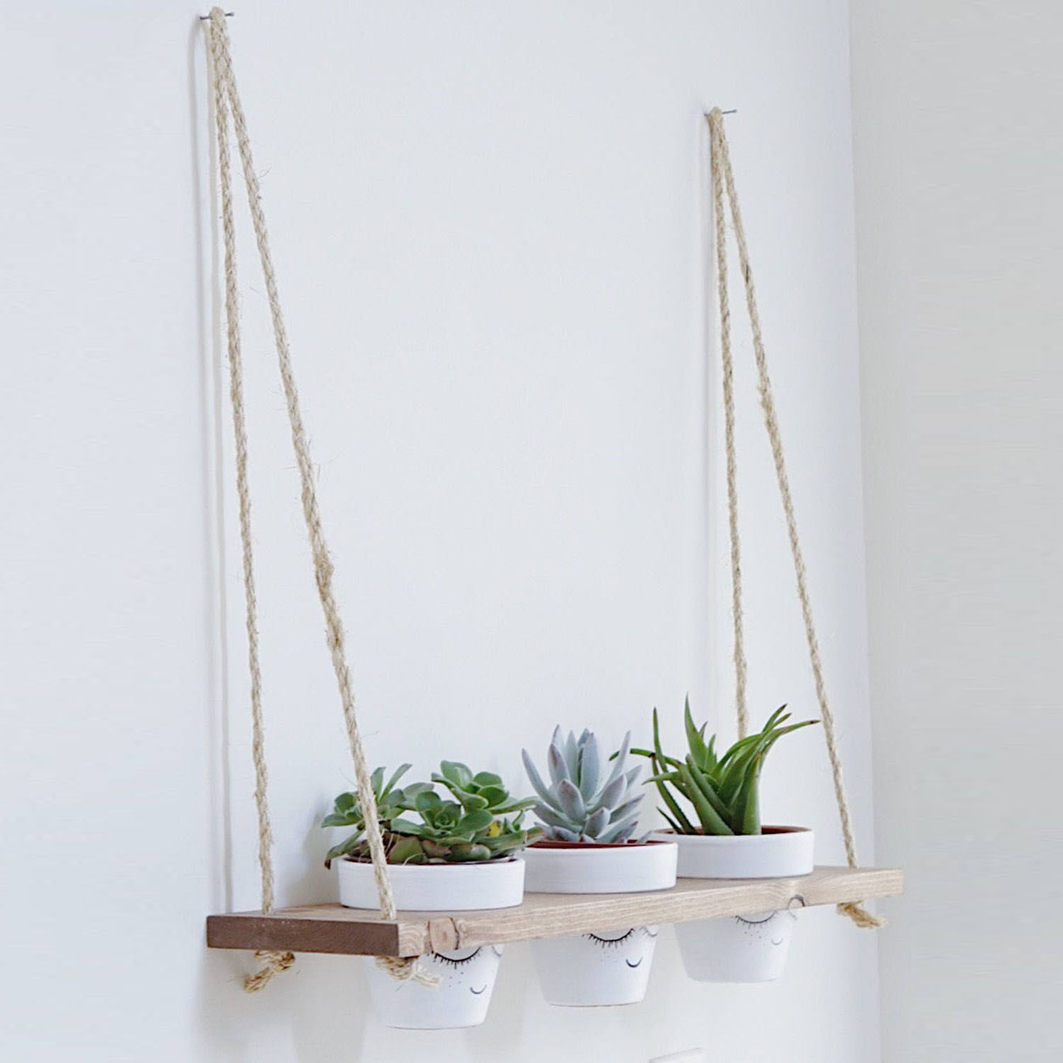 Raft de perete, Hanah Home, lemn de molid, nuc, 60x80x13 cm — imaginea 4