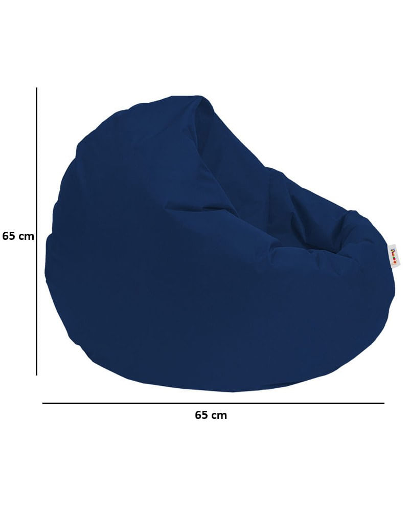 Puf de gradina, Hanah Home, poliester impermeabil, albastru inchis, 100x100x20 cm - 4 | YEO