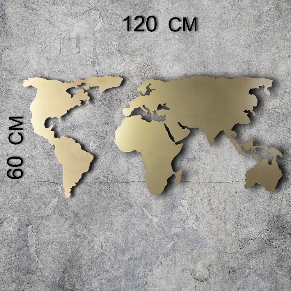 Accesoriu decorativ de perete, Wallxpert, metal, auriu, 60x120 cm, 805BSG1091