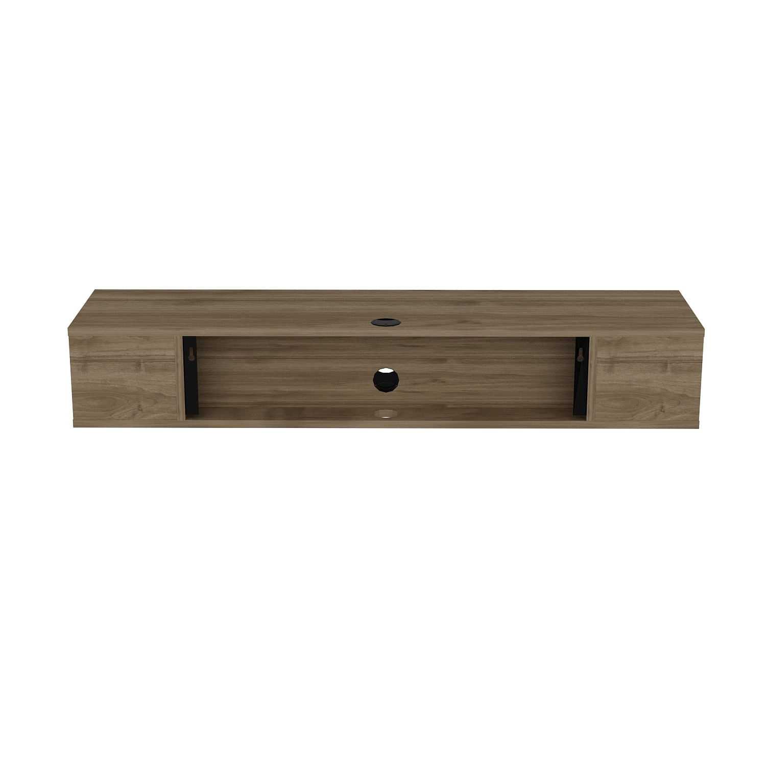 Comoda tv, Hanah Home, pal melaminat, nuc, 135x23x35.2 cm — imaginea 2
