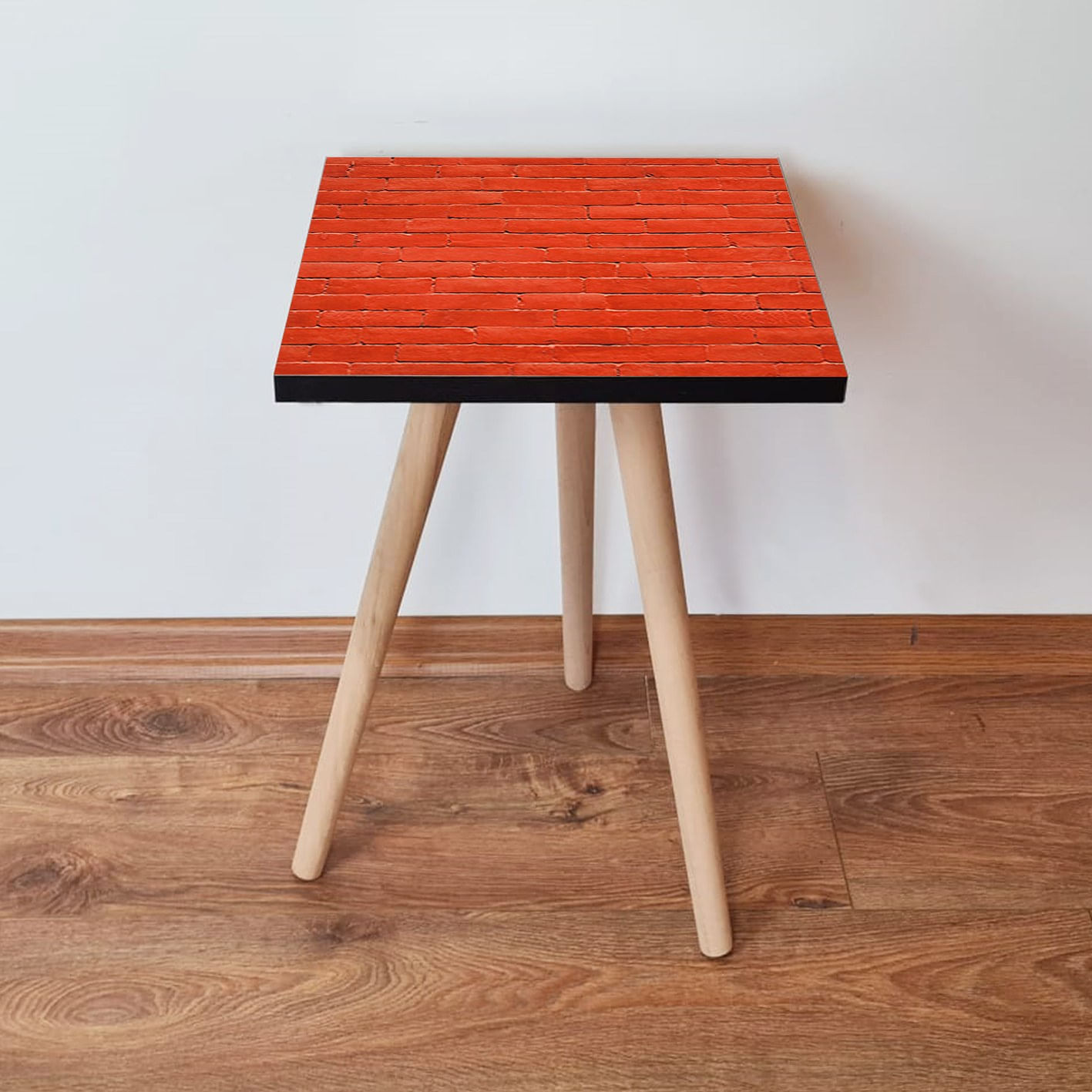 Masa laterala, Hanah Home, mdf, rosu, 35x35x42 cm, 481LNA1987