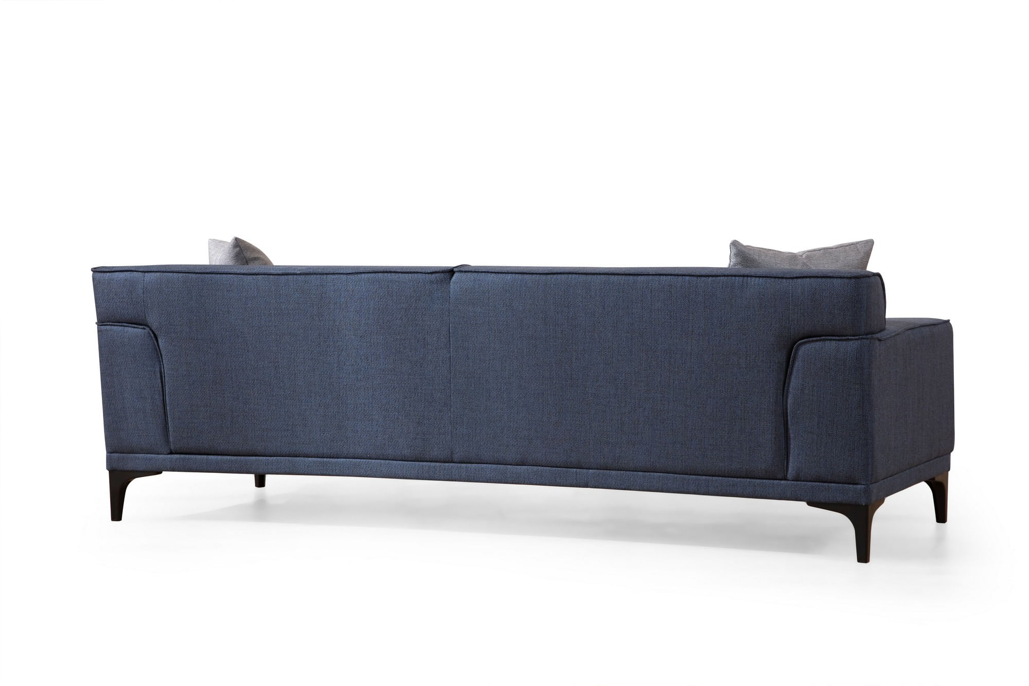 Canapea 3 locuri, Hanah Home, lemn fag si pal, albastru, 215x87x86 cm — imaginea 2