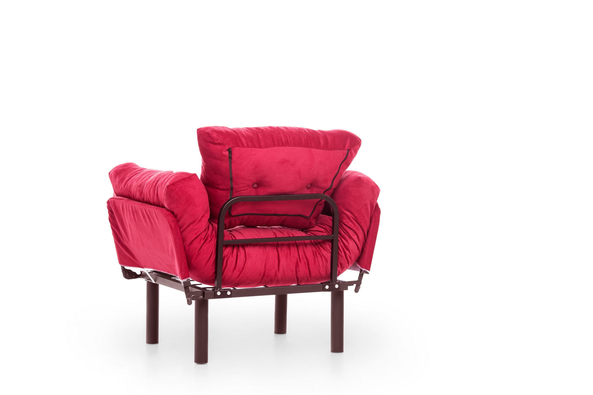 Fotoliu, Atelier Del Sofa, metal, poliester, maro, 95x85x70 cm — imaginea 6