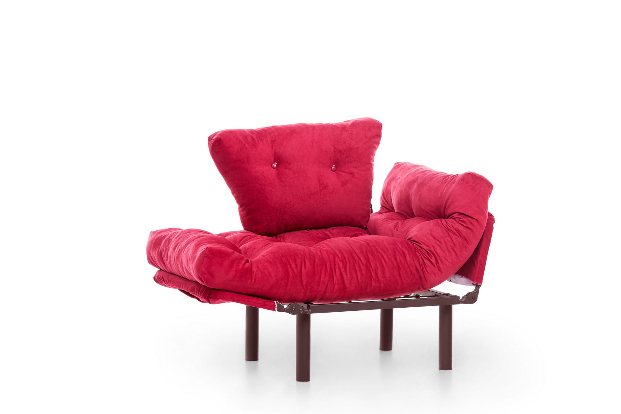 Fotoliu, Atelier Del Sofa, metal, poliester, maro, 95x85x70 cm — imaginea 8